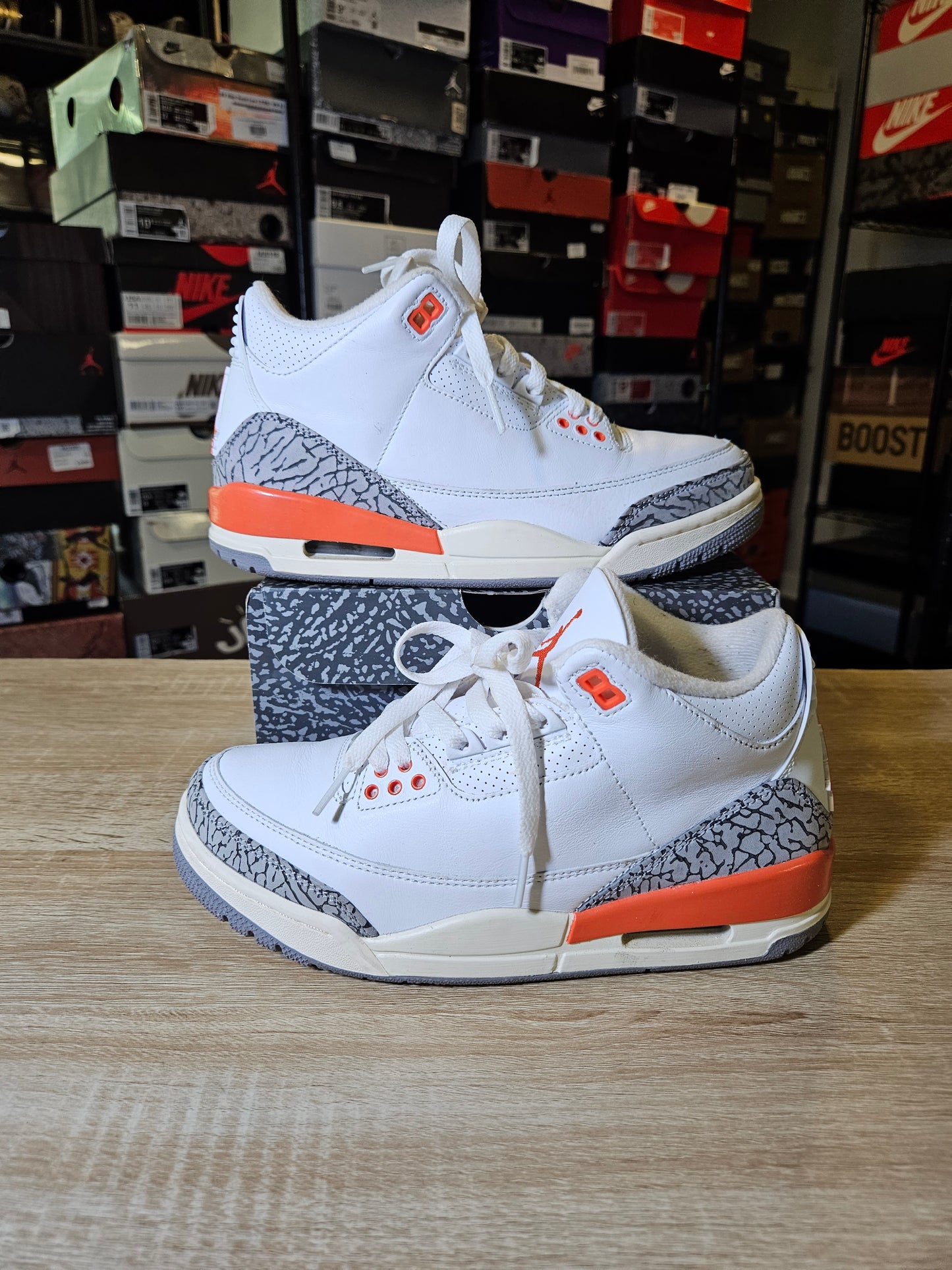 Size 7.5W/6M - AJ 3 Retro Georgia Peach