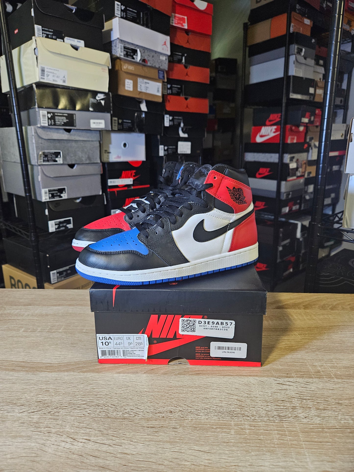 Size 10.5 - AJ 1 Retro High OG Top 3 2016