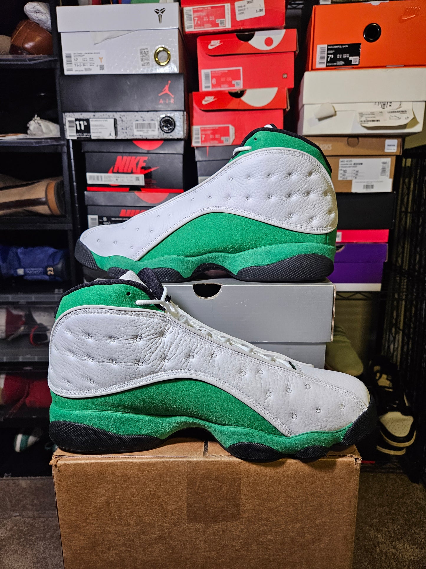 Size 11.5 - AJ 13 Retro Lucky Green