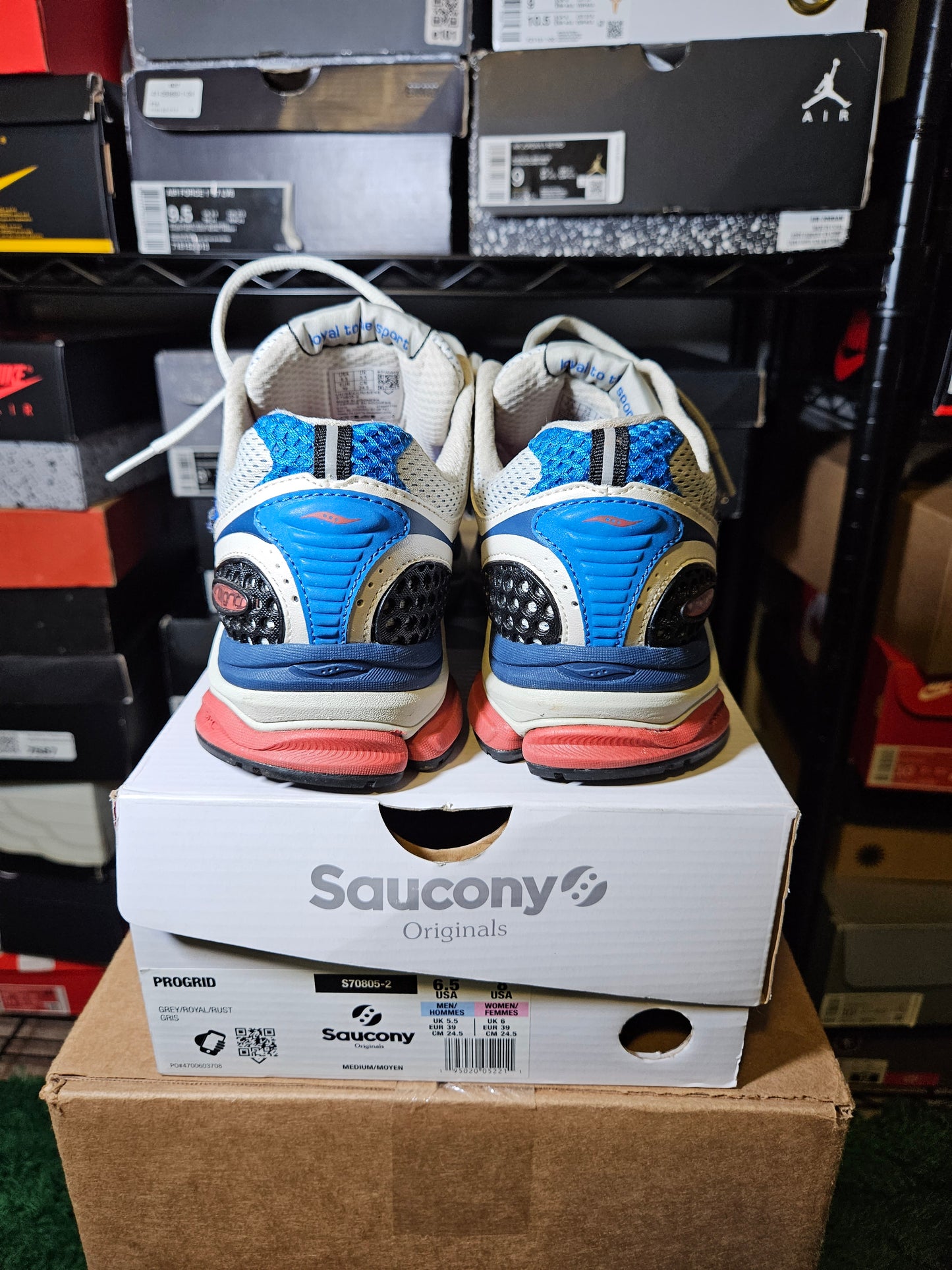 Size 6.5 - Saucony Progrid Triumph 4 Grey Royal Rust
