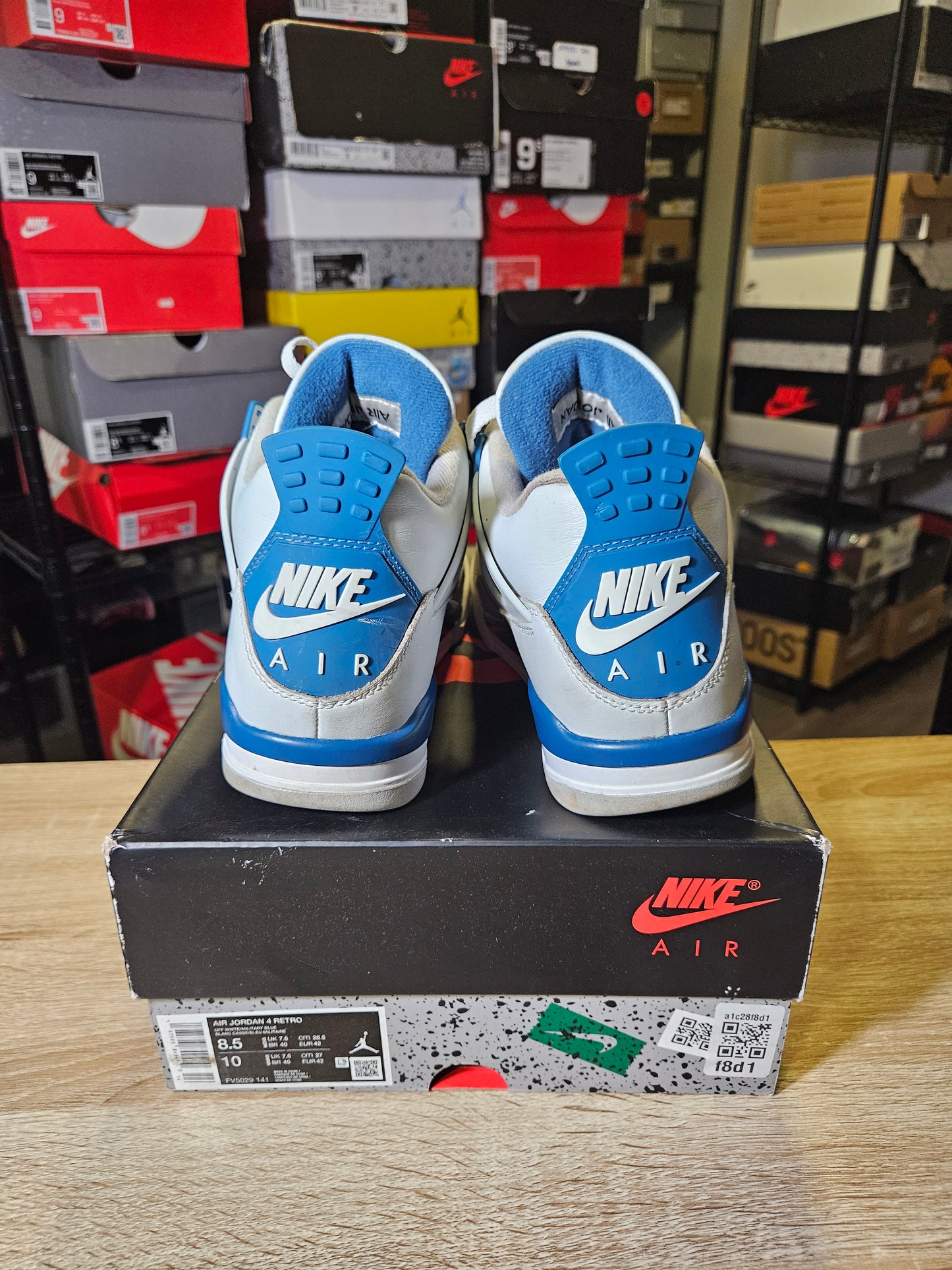 Size 8.5 - AJ 4 Retro 2024 Military Blue