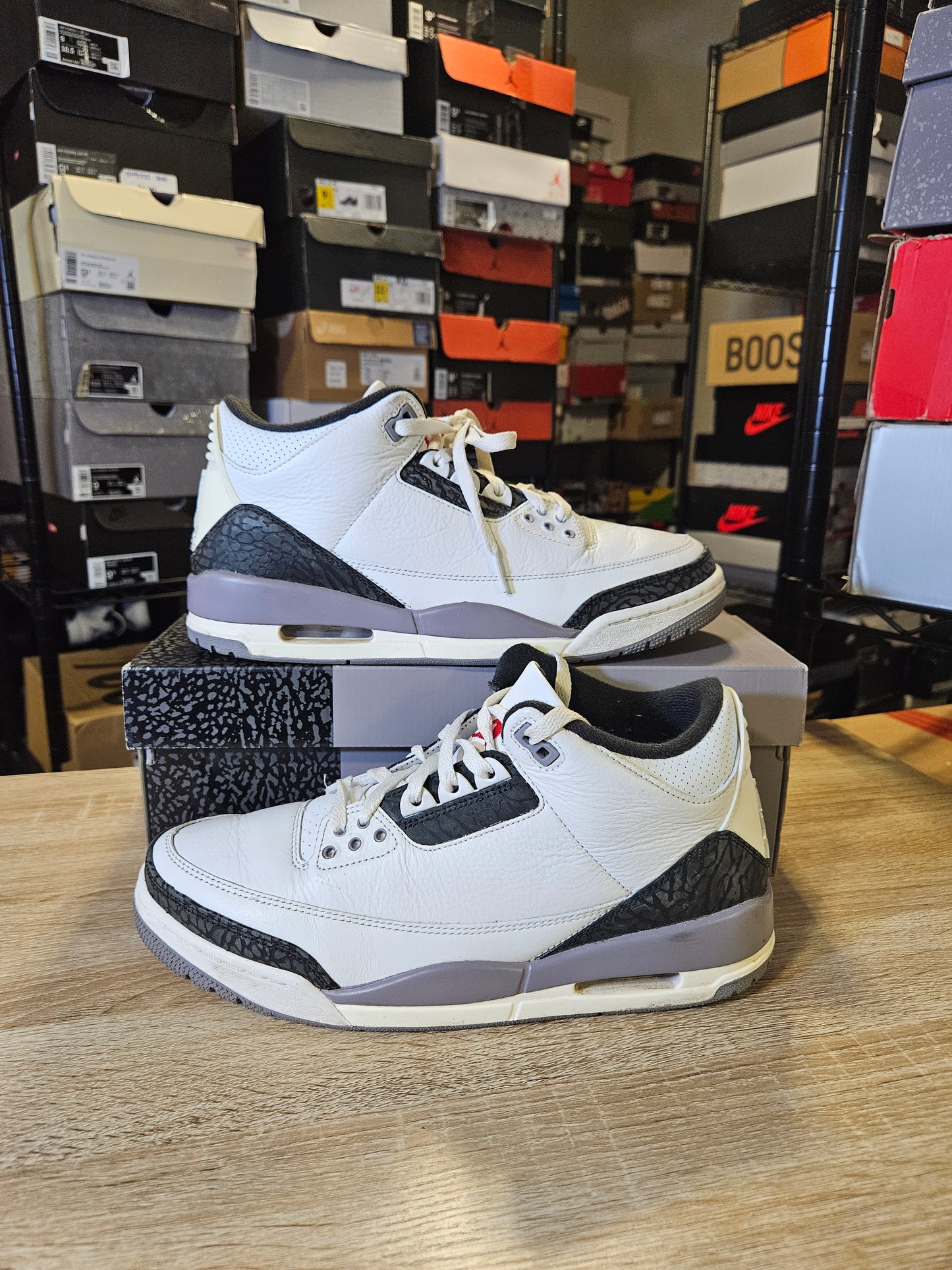 Size 9.5 - AJ 3 Retro Cement Grey
