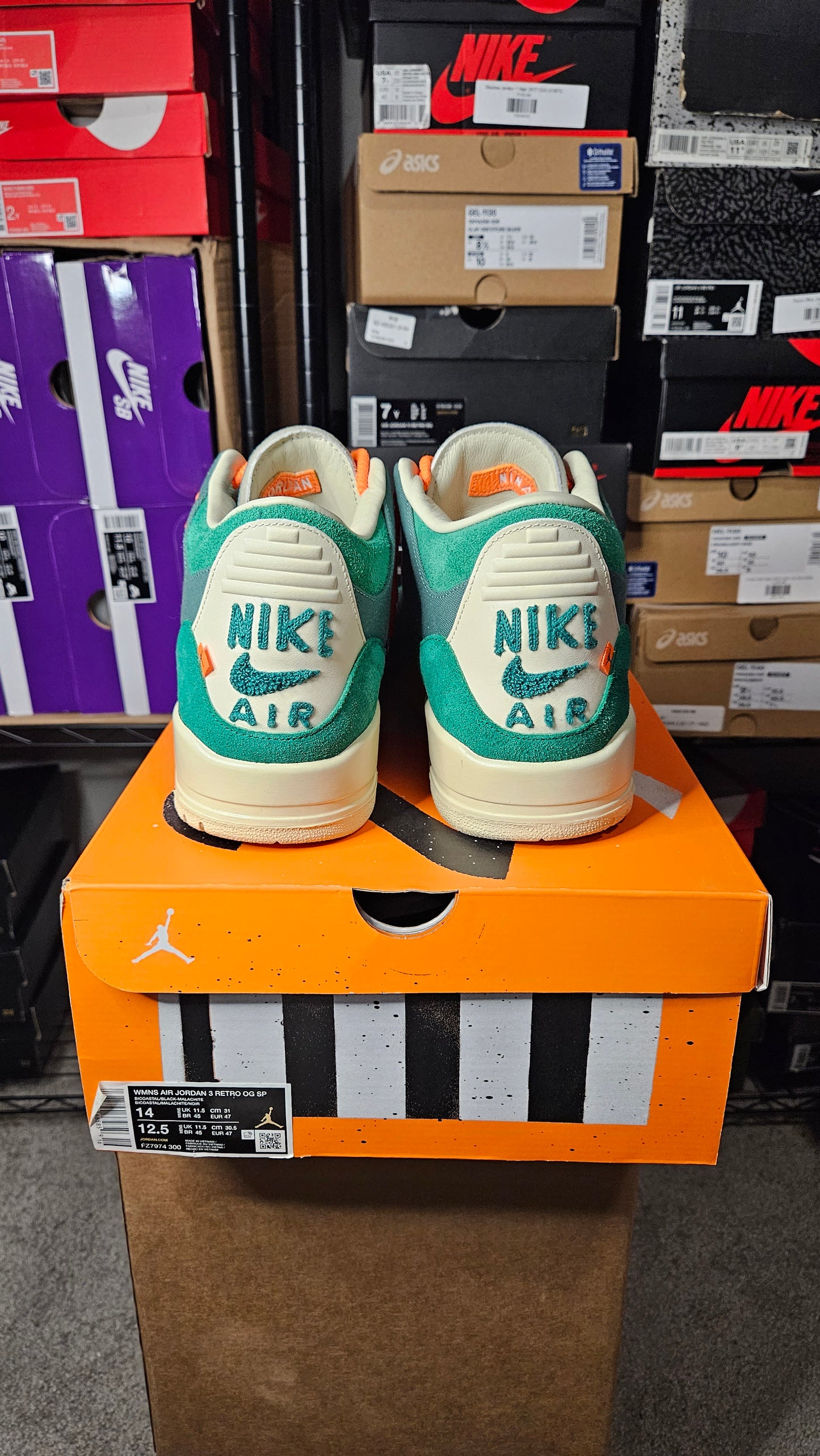 Size 14W/12.5M - Nina Chanel Abney x AJ 3 Retro SP Bicoastal