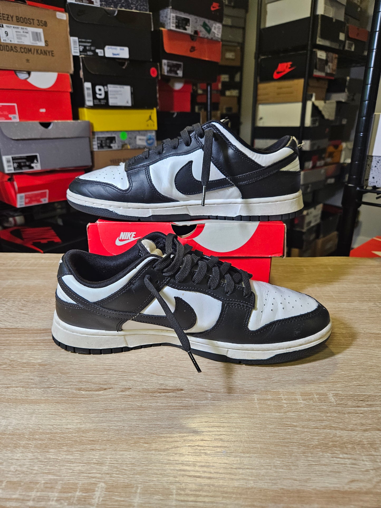 Size 11 - Dunk Low Black White
