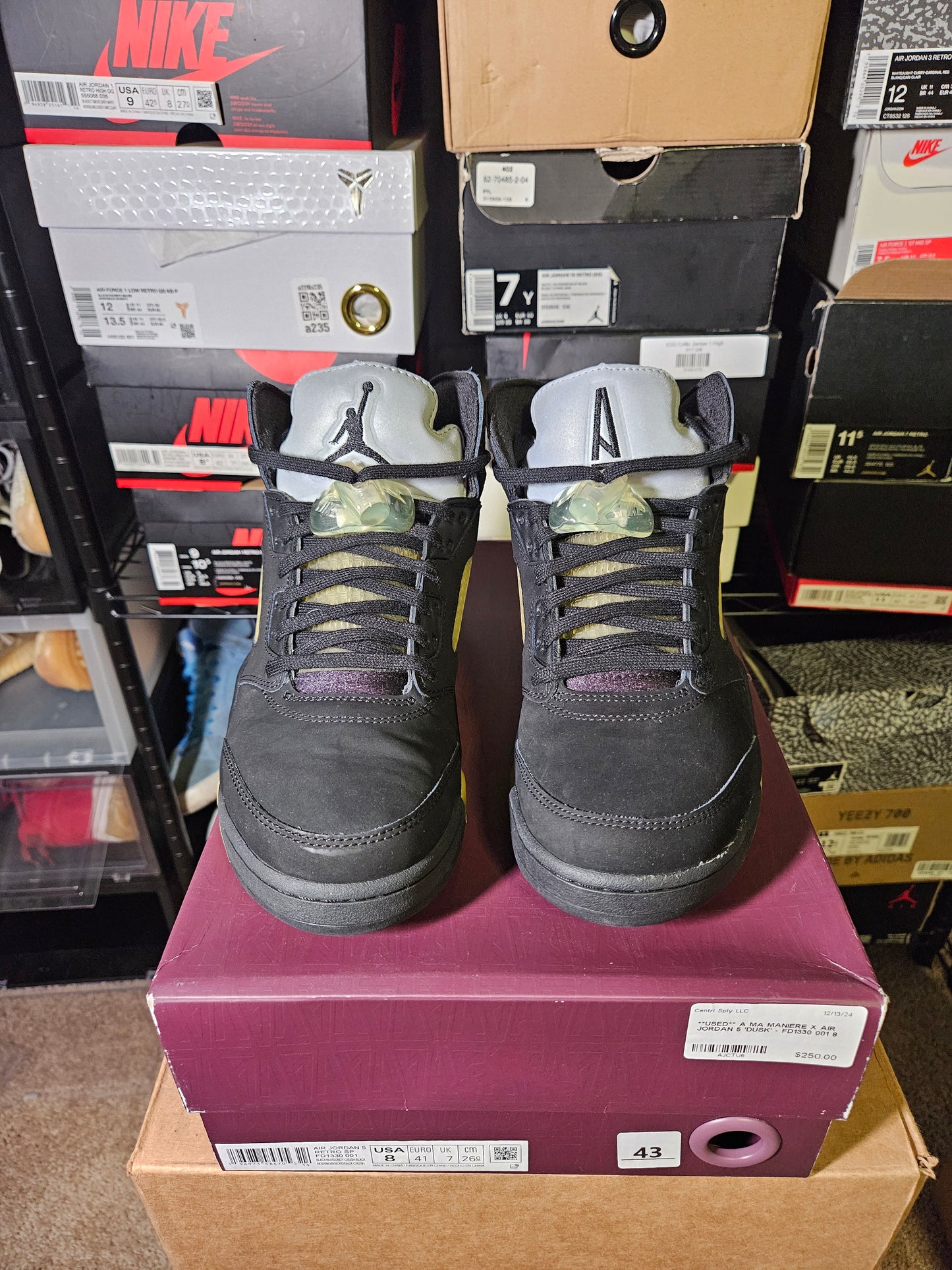 Size 8 - AJ 5 Retro x A Ma Maniere Mid Dusk