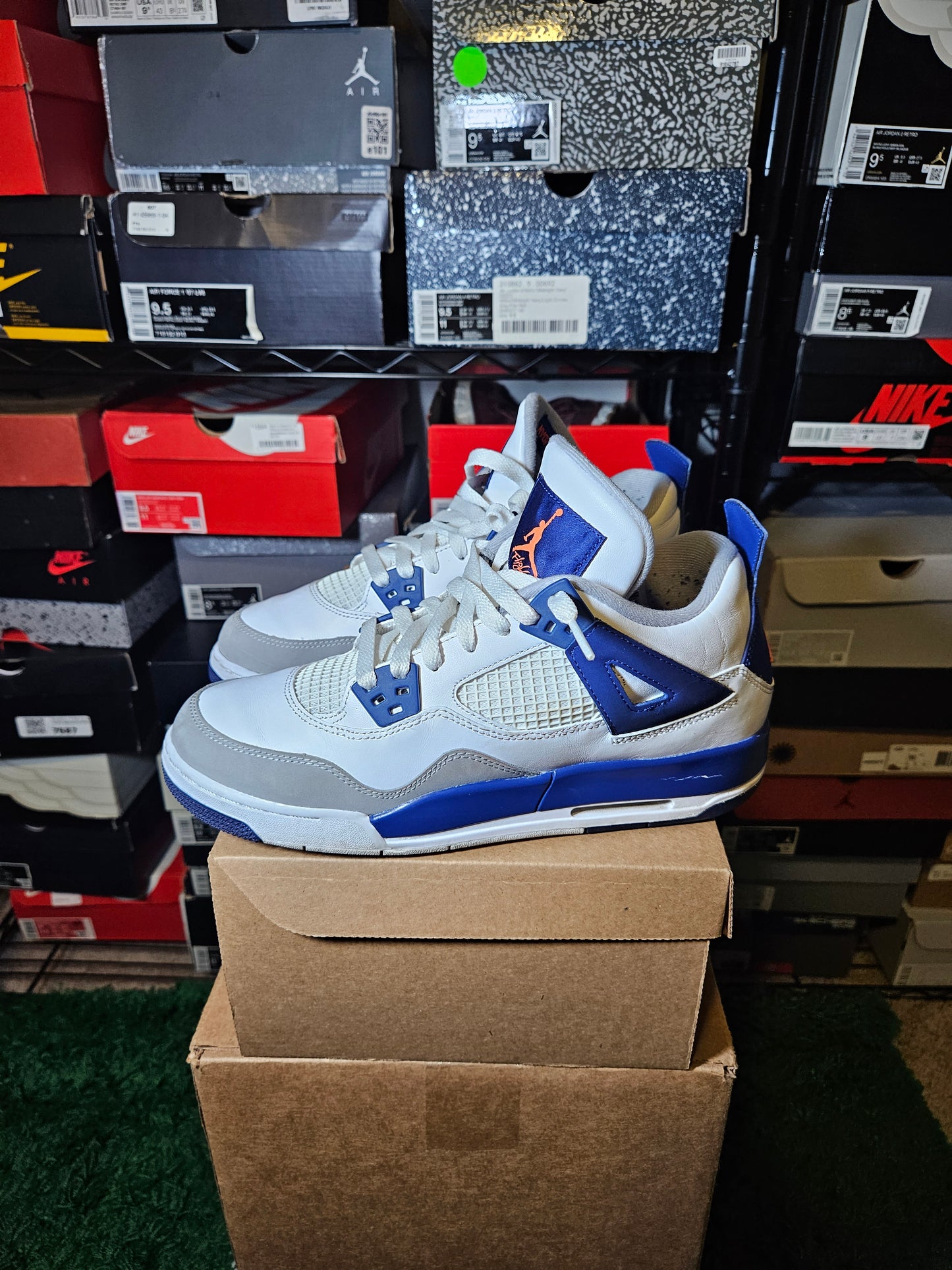Size 8.5Y - AJ 4 Low Deep Royal Blue