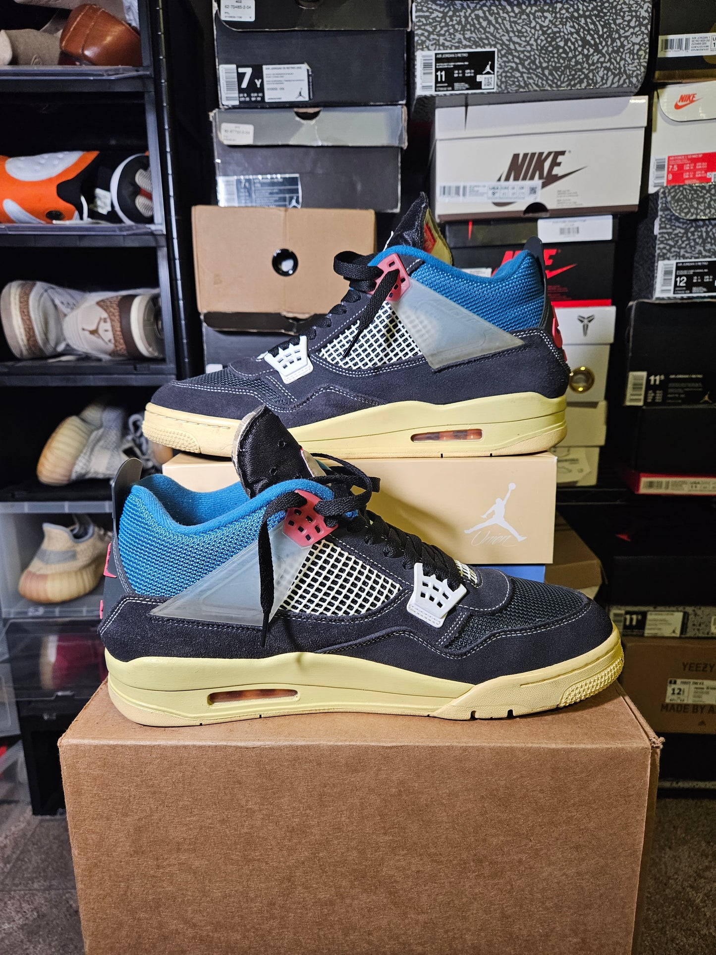 Size 13 - AJ 4 Retro x Union LA Mid Off Noir