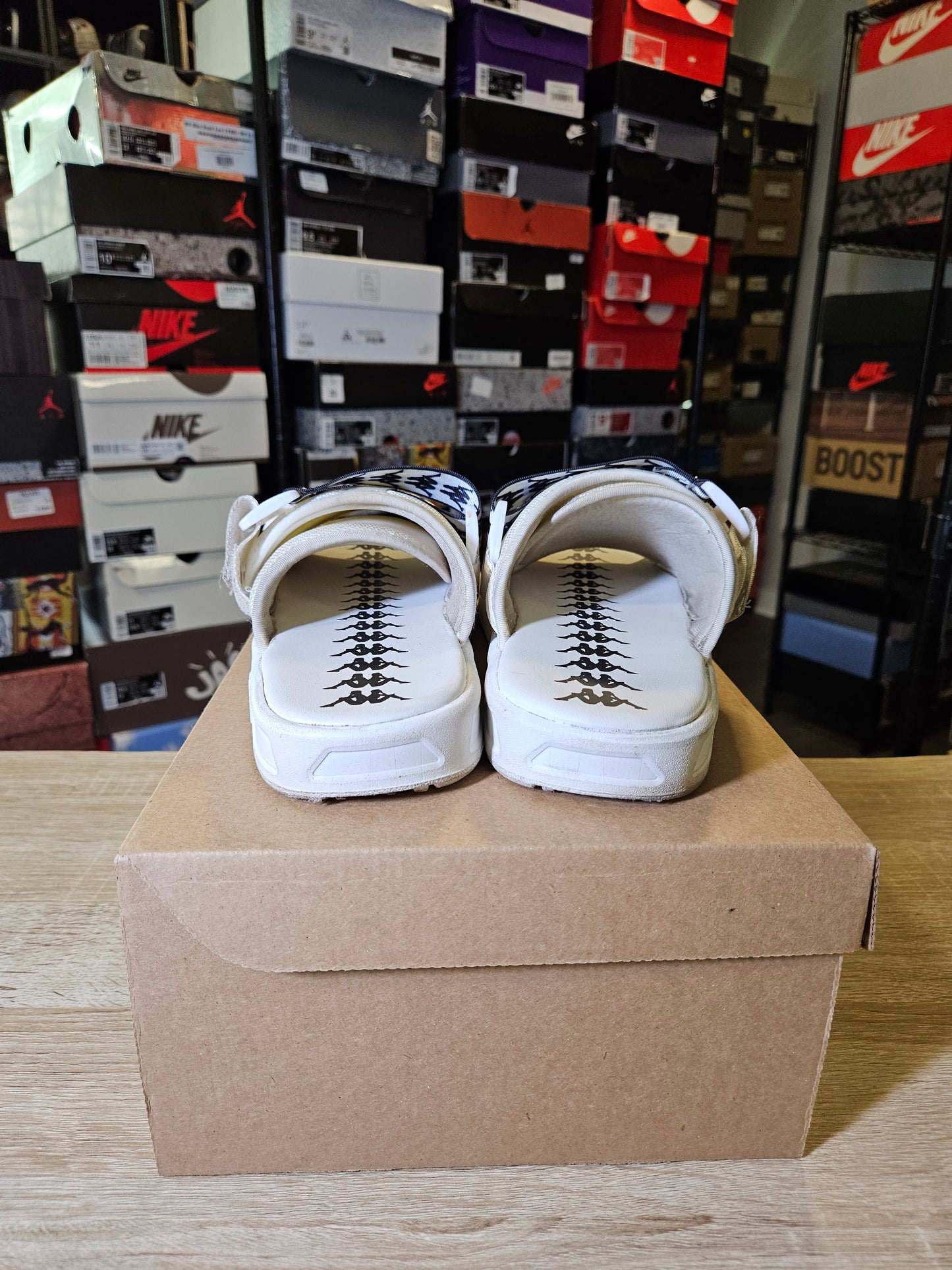 Size 7 - Kappa White slides