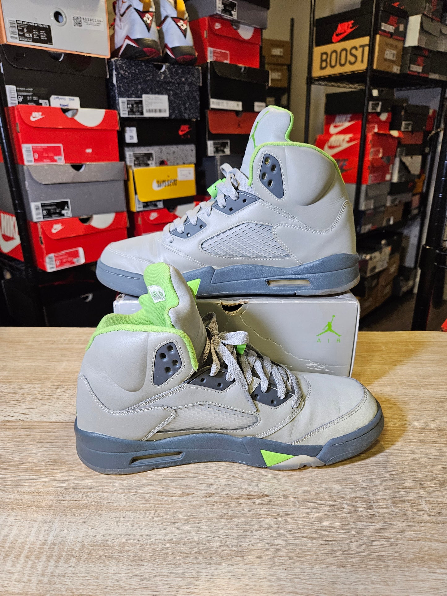 Size 12 - AJ 5 Retro Green Bean