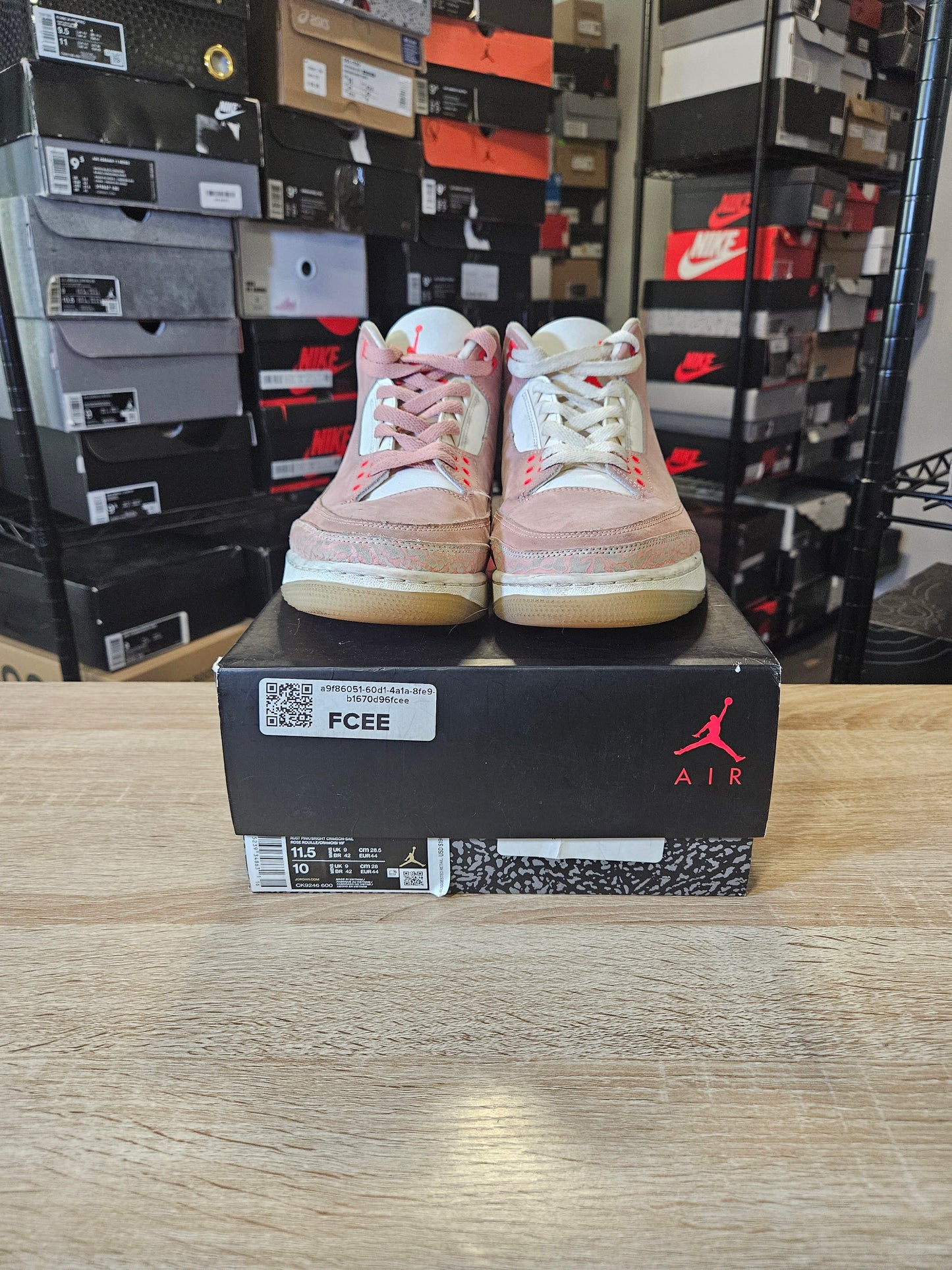 Size 10 - AJ 3 Retro Rust Pink
