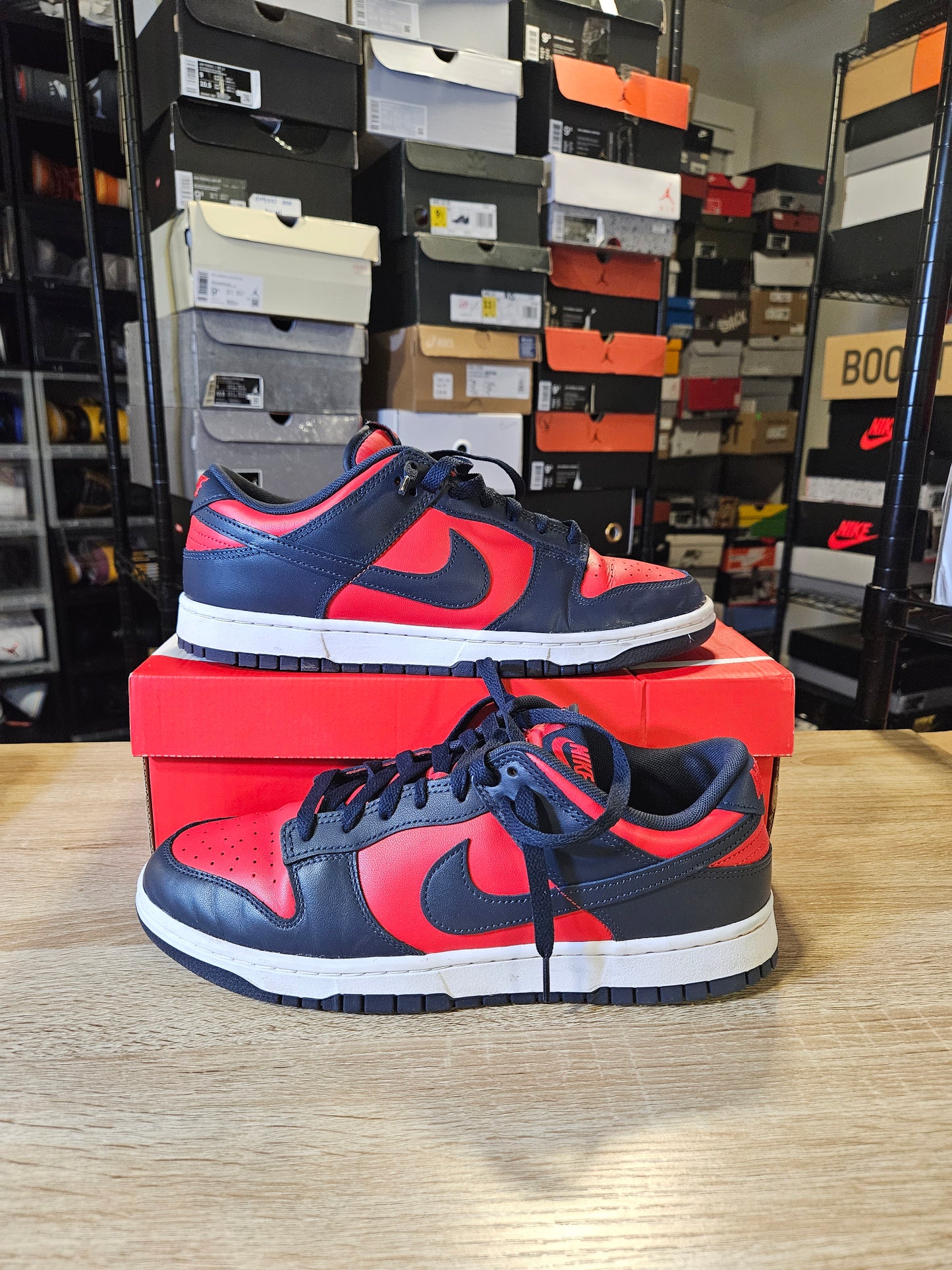 Size 10.5 - Dunk Retro 2024 Low Navy Red