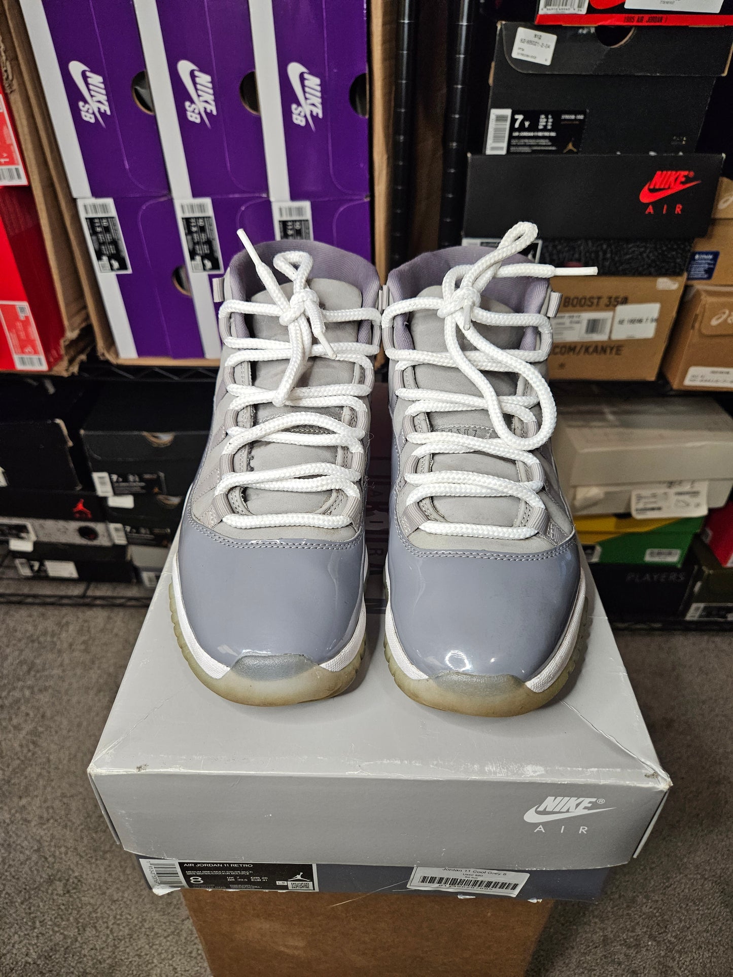 Size 8 - AJ 11 Retro High Cool Grey