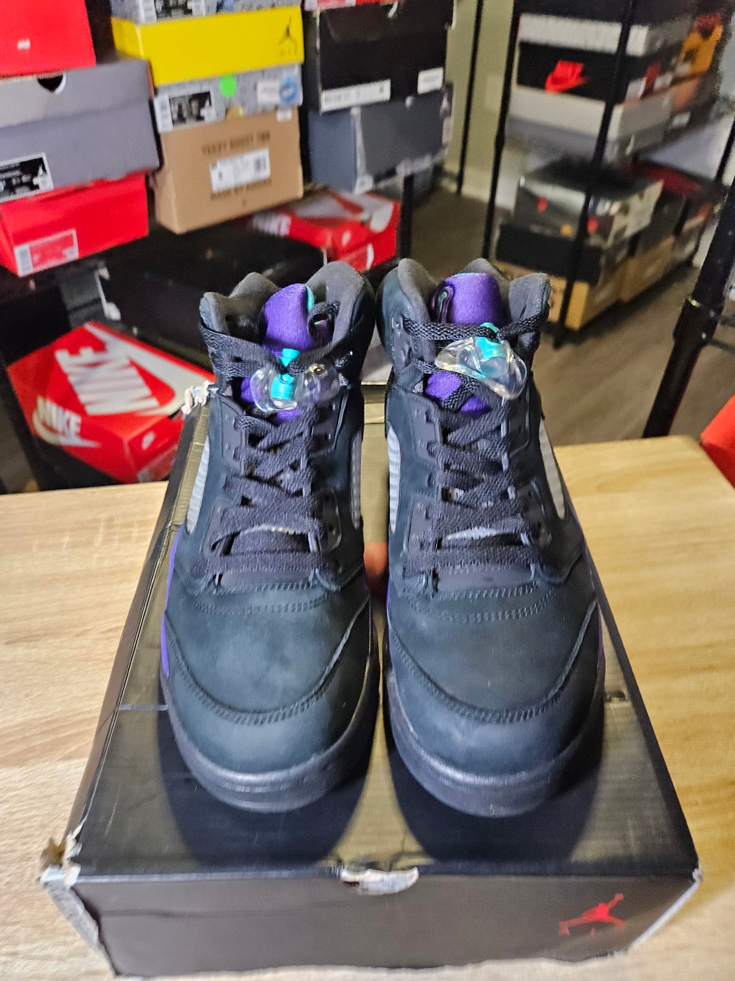Size 8.5 - AJ 5 Retro Black Grape