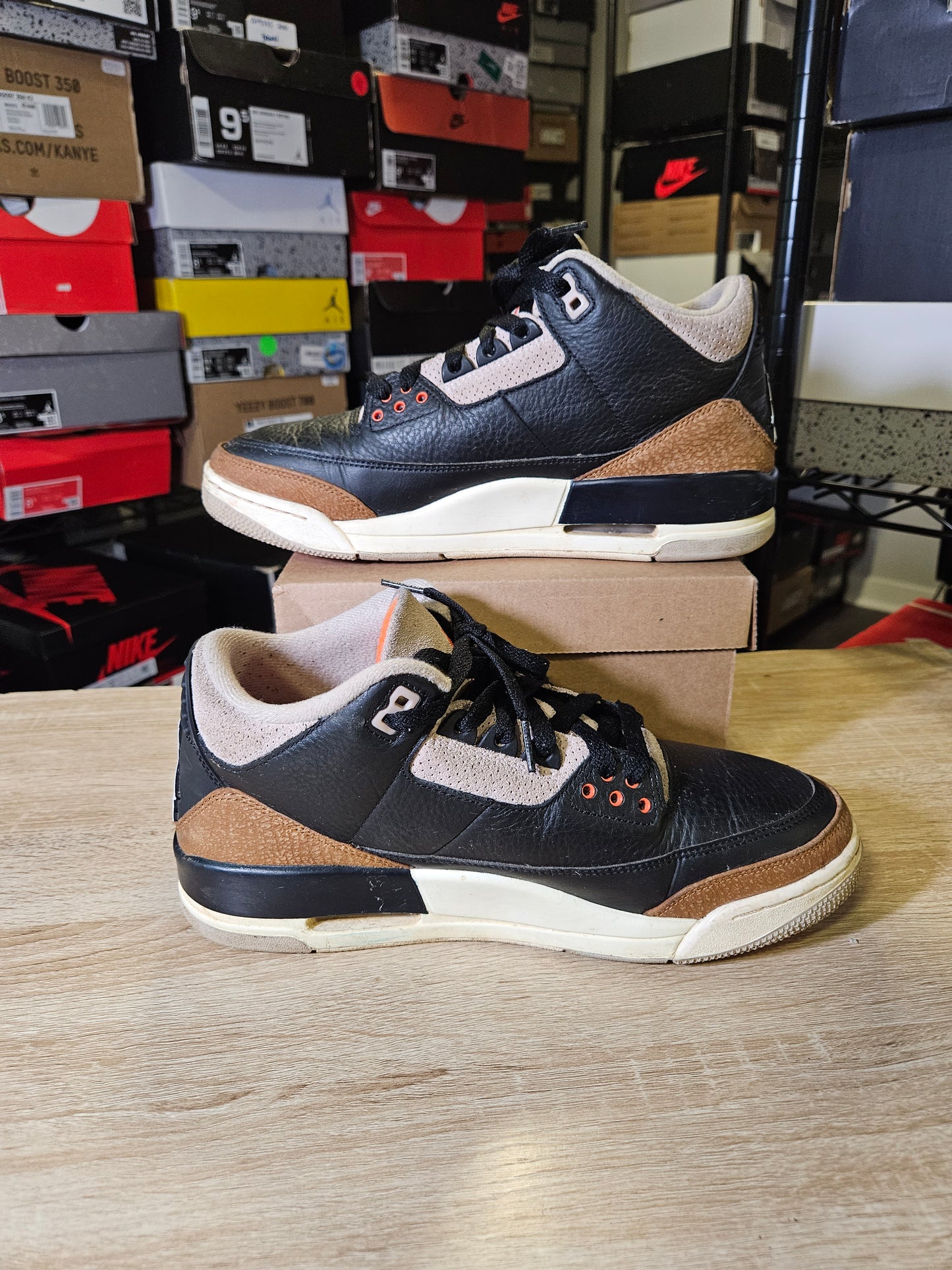 Size 9.5 - AJ 3 Retro Mid Desert Elephant