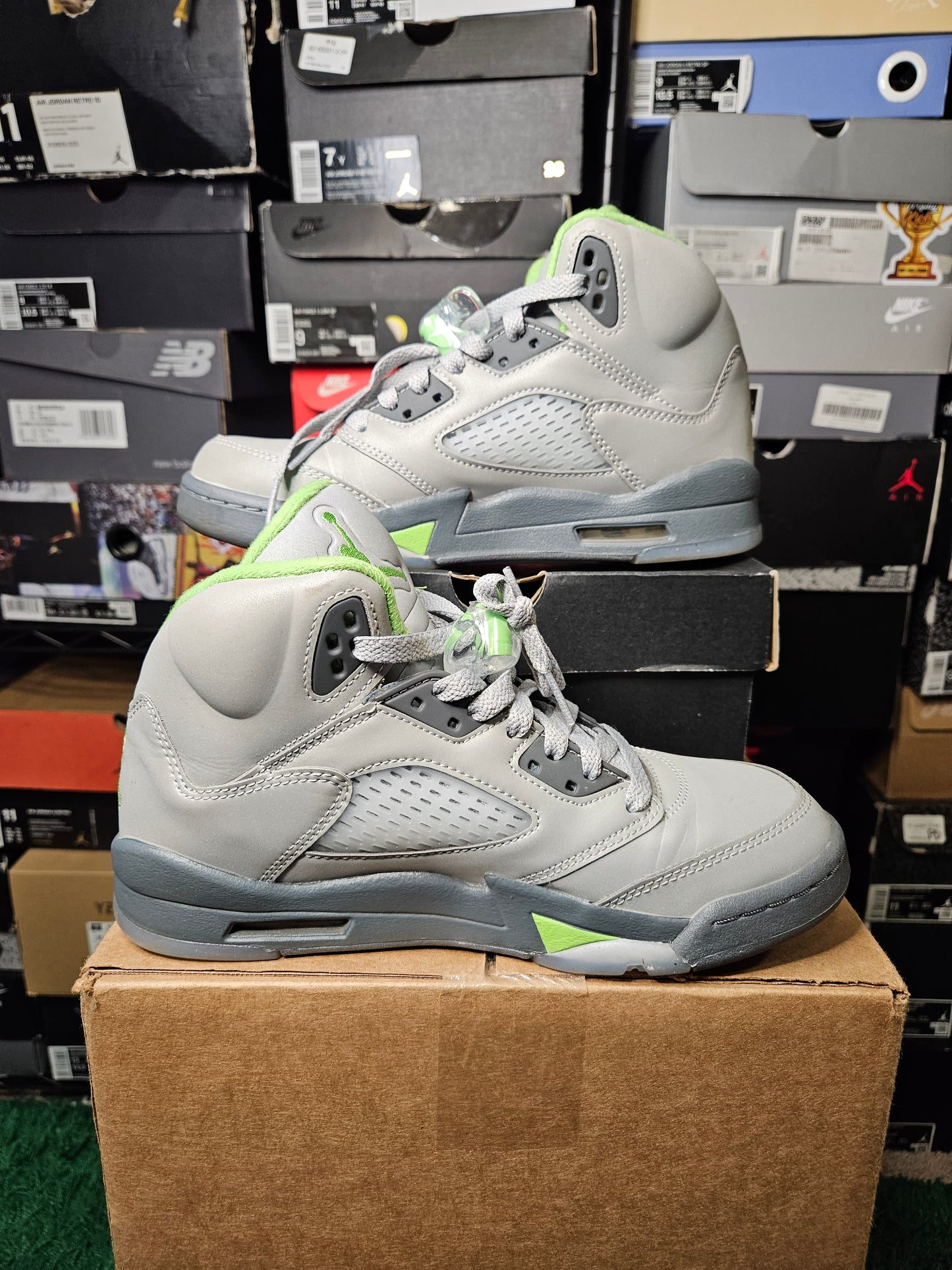 Size 6 - AJ 5 Retro Green Bean