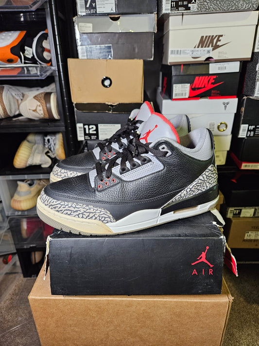Size 11.5 - AJ 3 Retro OG Mid Black Cement
