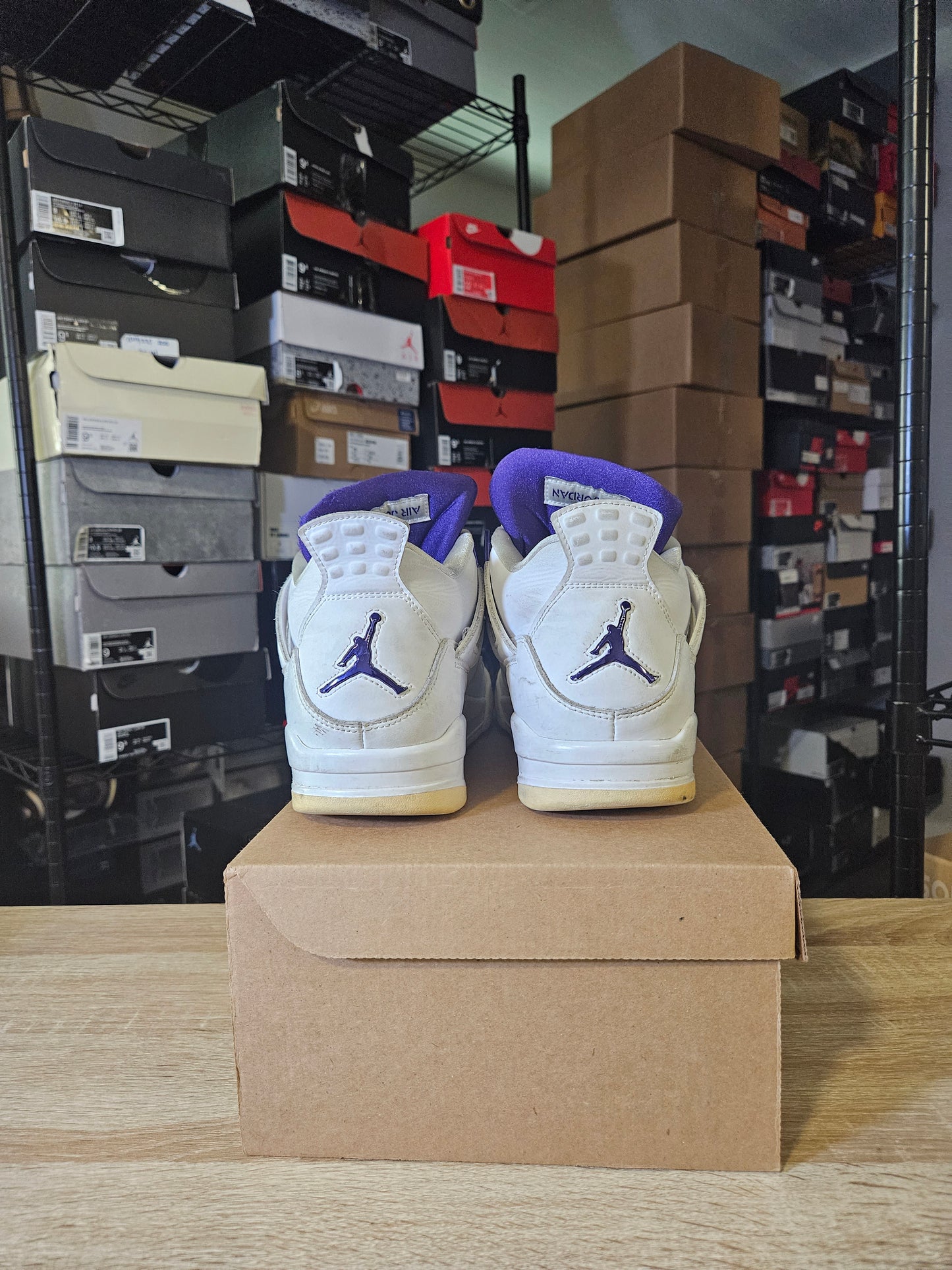 Size 11 - AJ 4 Retro Mid Purple Metallic