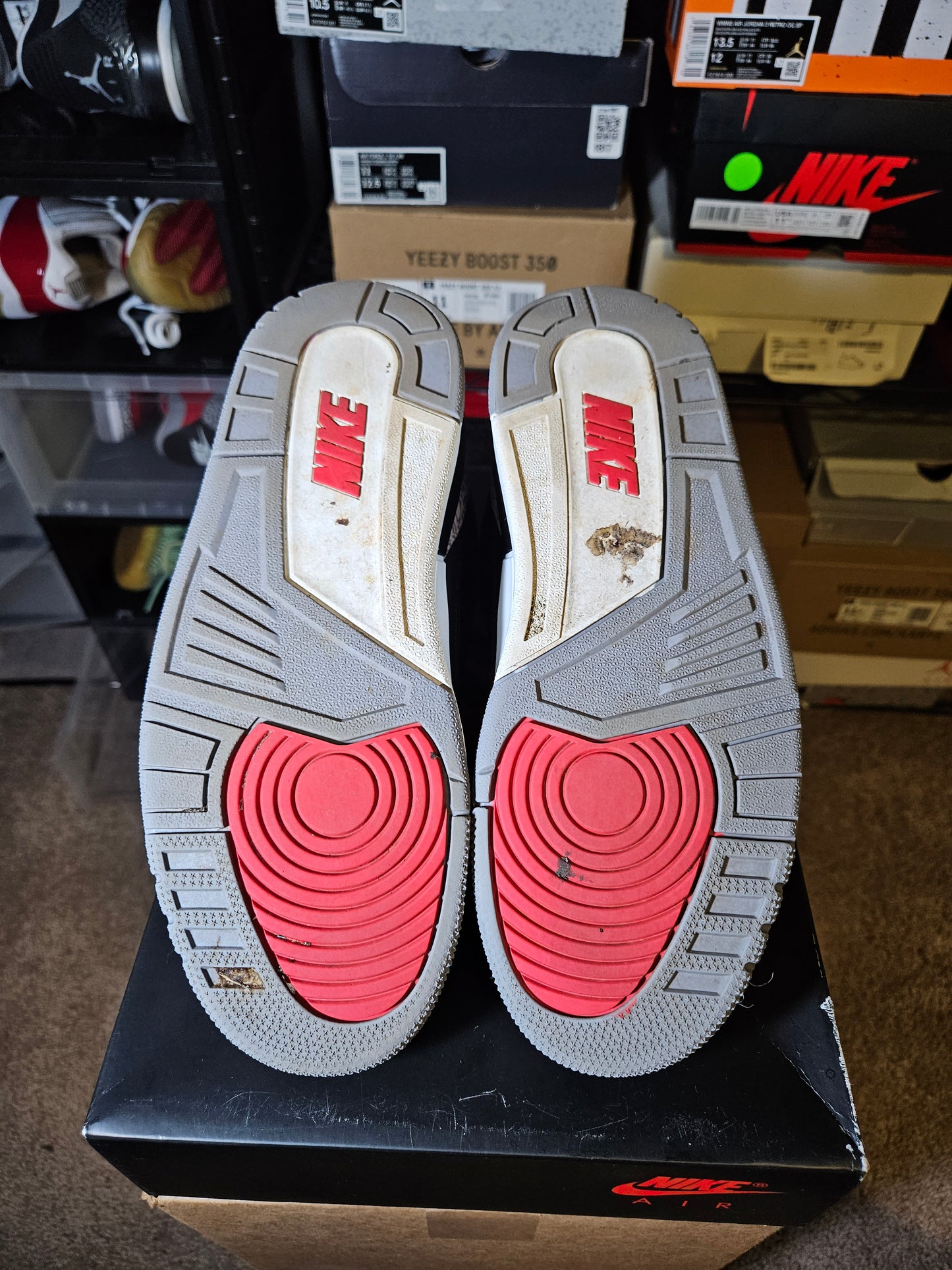 Size 7.5 - AJ 3 Retro OG 2024 Black Cement