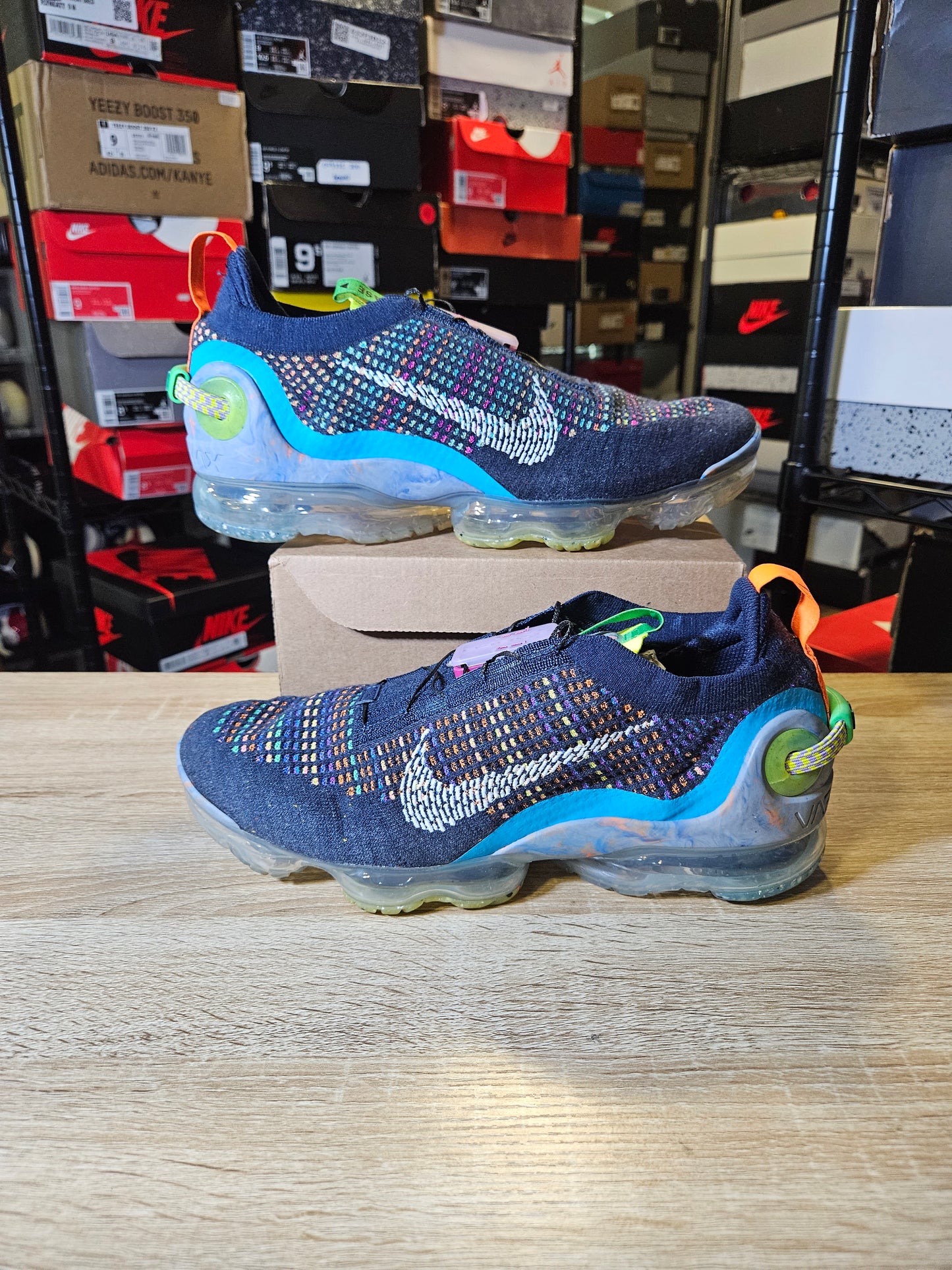 Size 10.5 - Air VaporMax 2020 Flyknit Deep Royal Blue Multi