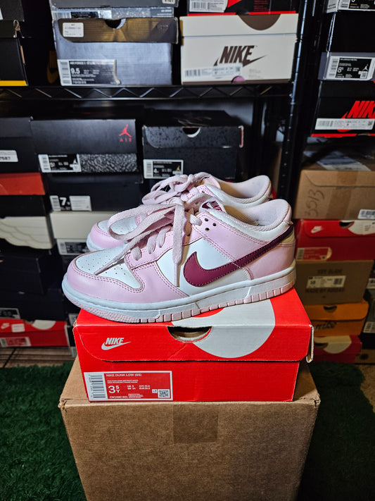 Size 3.5Y - Dunk Low Triple Pink