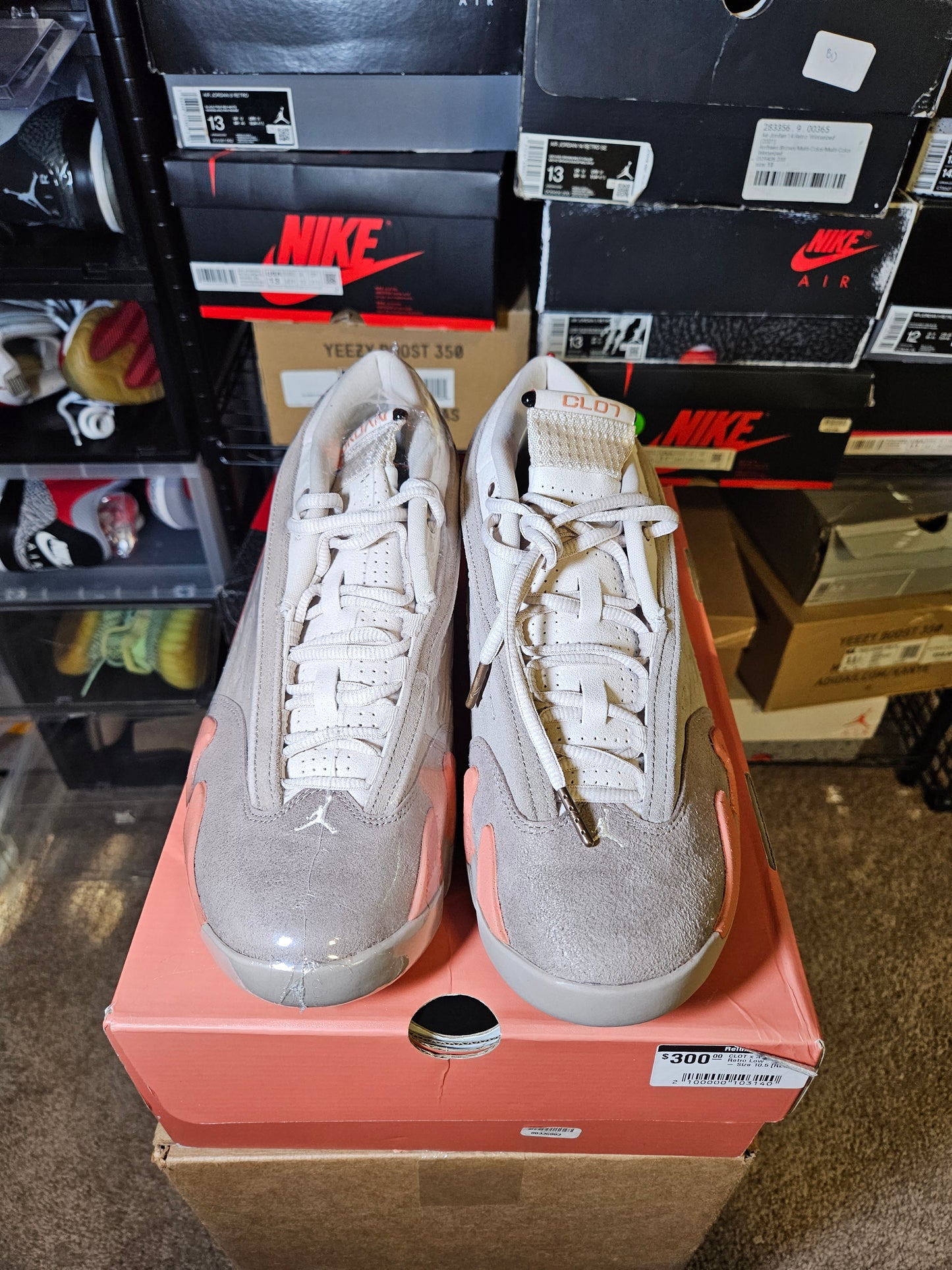 Size 10.5 - CLOT x AJ 14 Retro Low Terracotta