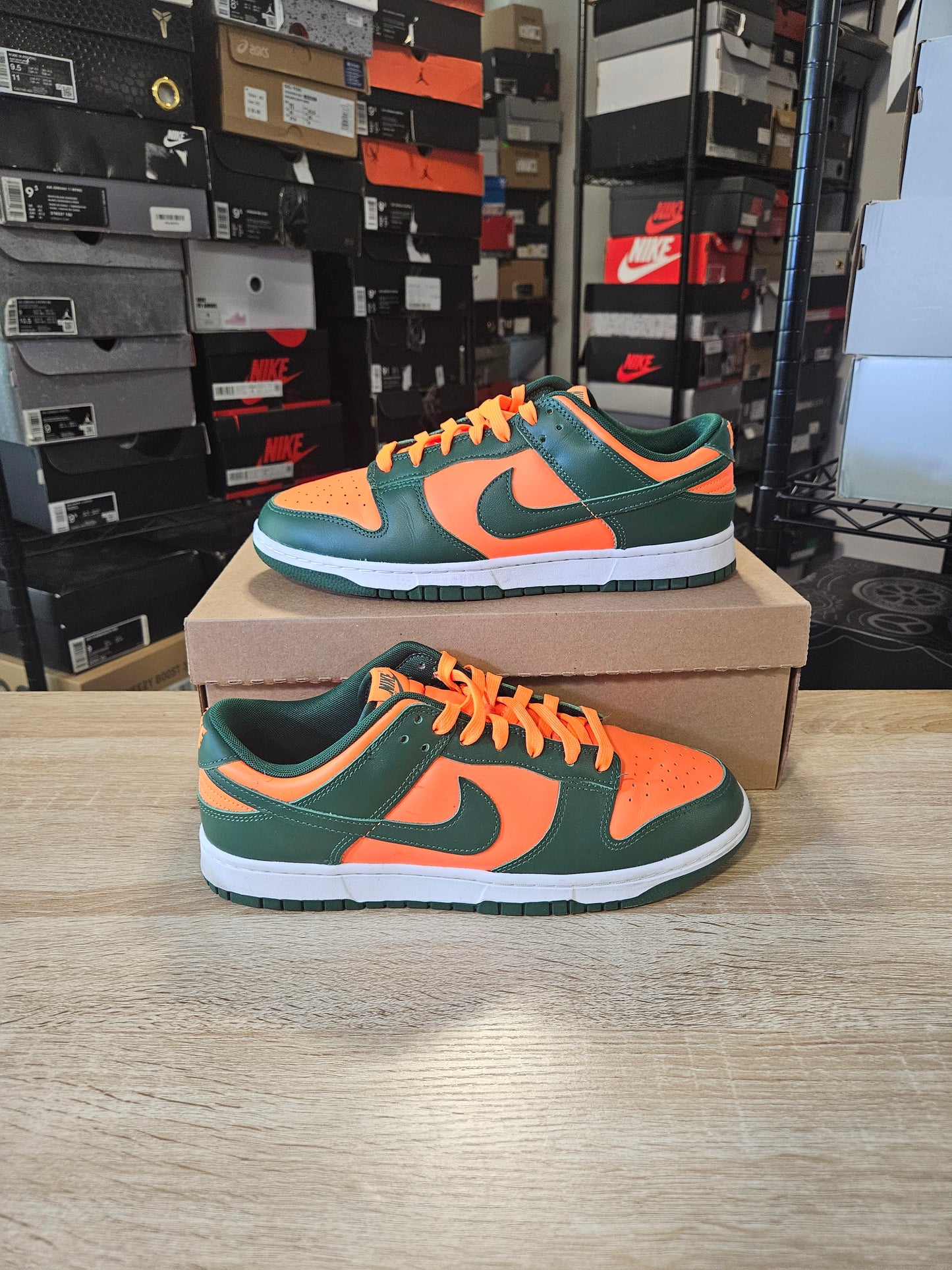 Size 10.5 - Dunk Low Miami Hurricanes