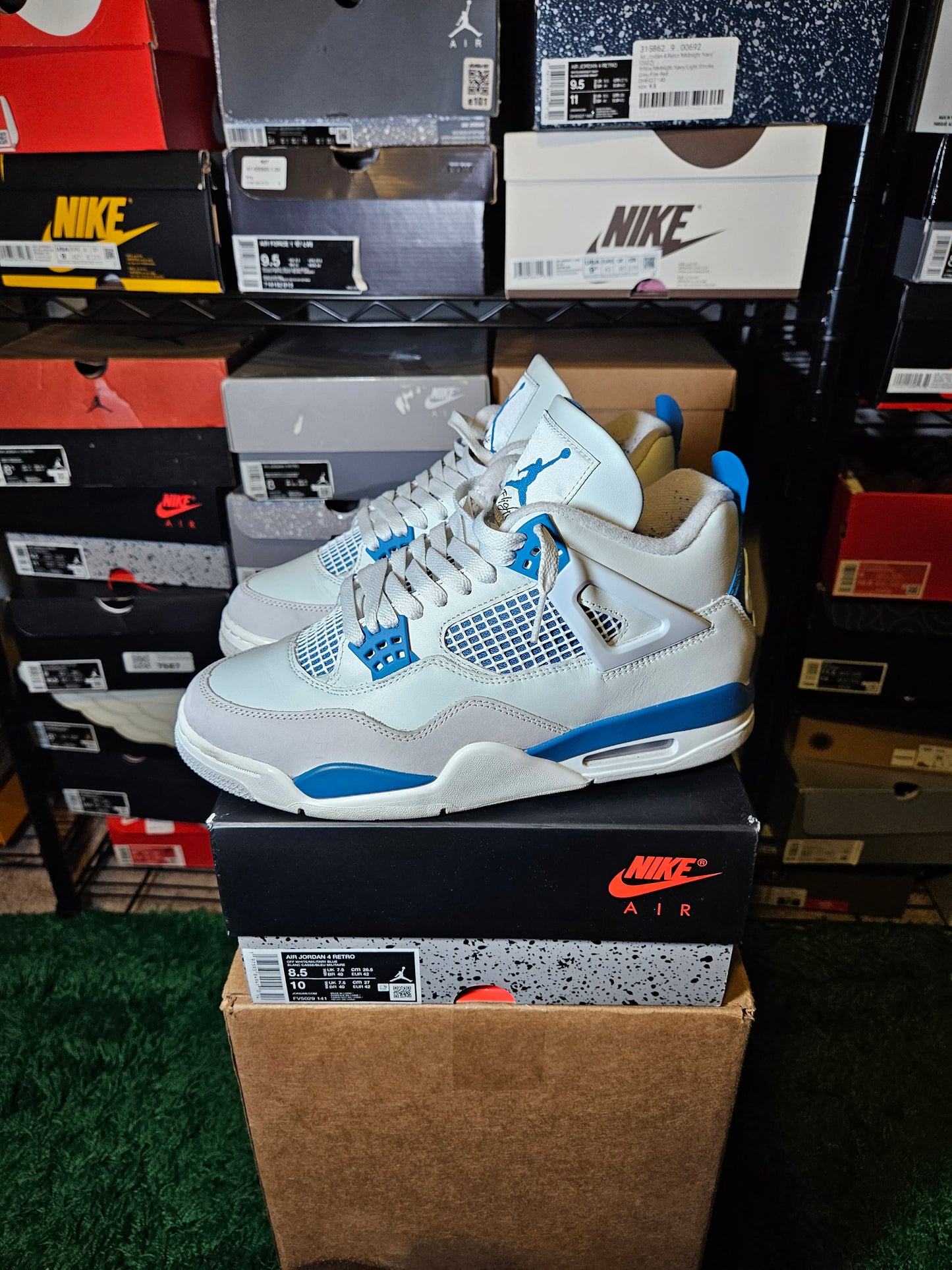 Size 8.5 - AJ 4 Retro 2024 Military Blue