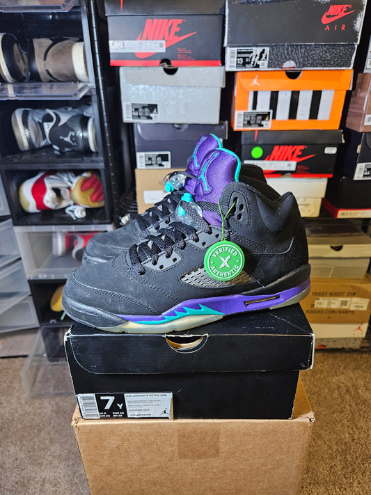 Size 7 - AJ 5 Retro Mid Black Grape