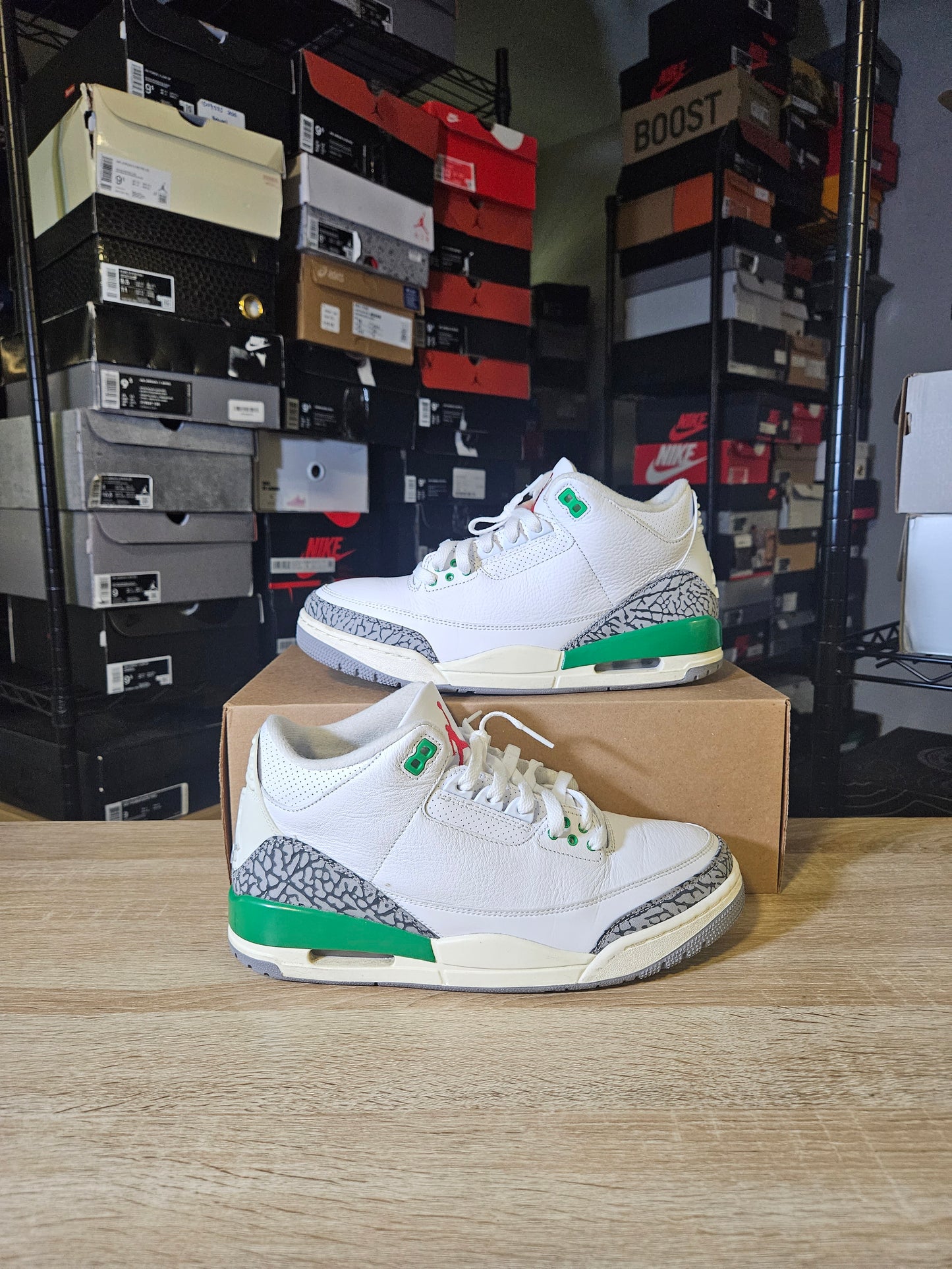 Size 9.5 - Air Jordan 3 Retro Lucky Green