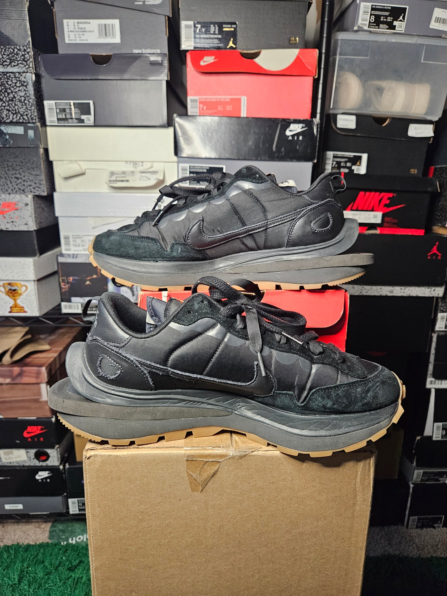 Size 11 - VaporWaffle x Sacai Black