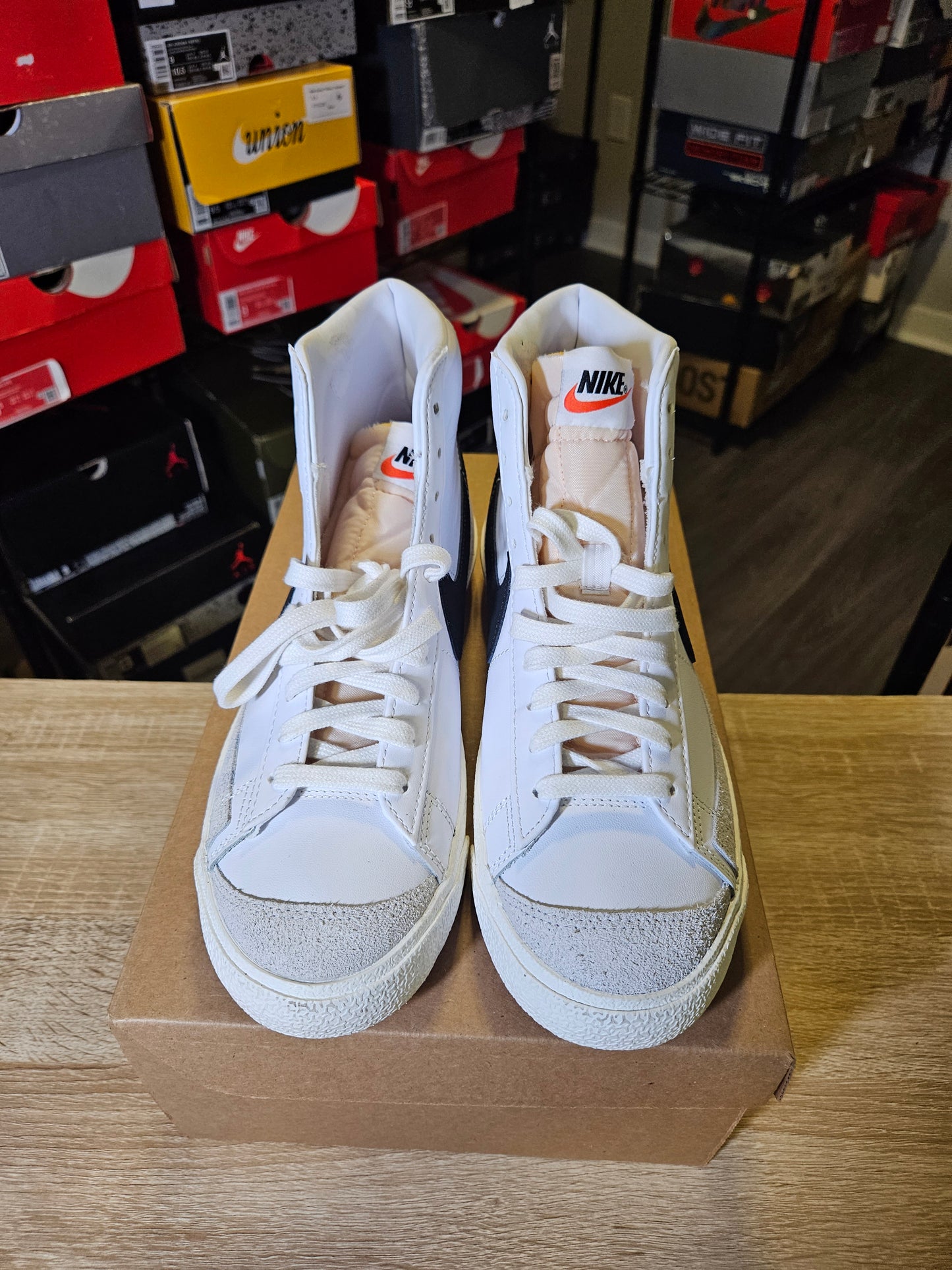 Size 8 - Nike Blazer Mid 77 Vintage White Black 2019