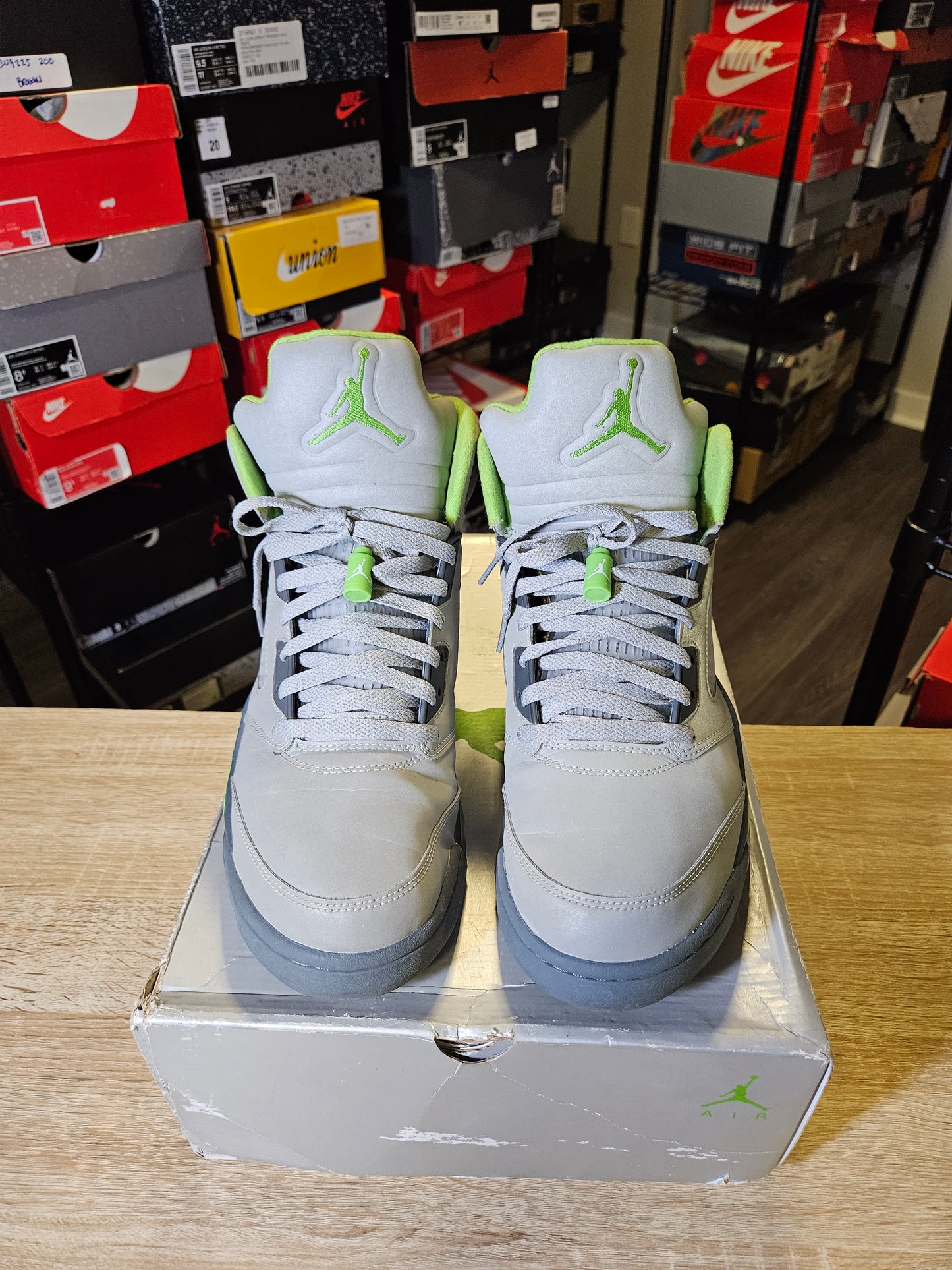 Size 12 - AJ 5 Retro Green Bean