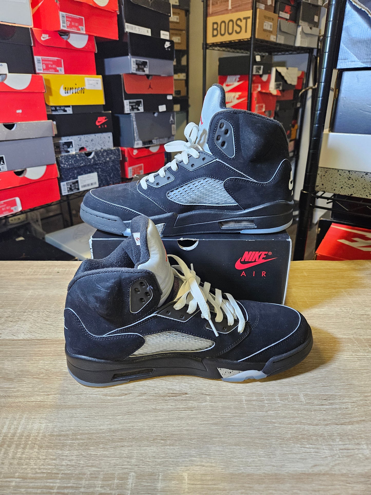 Size 12.5 - AJ 5 Retro OG Black Metallic Reimagined