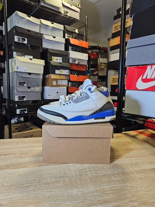 Size 8.5 - AJ 3 Retro Mid Racer Blue