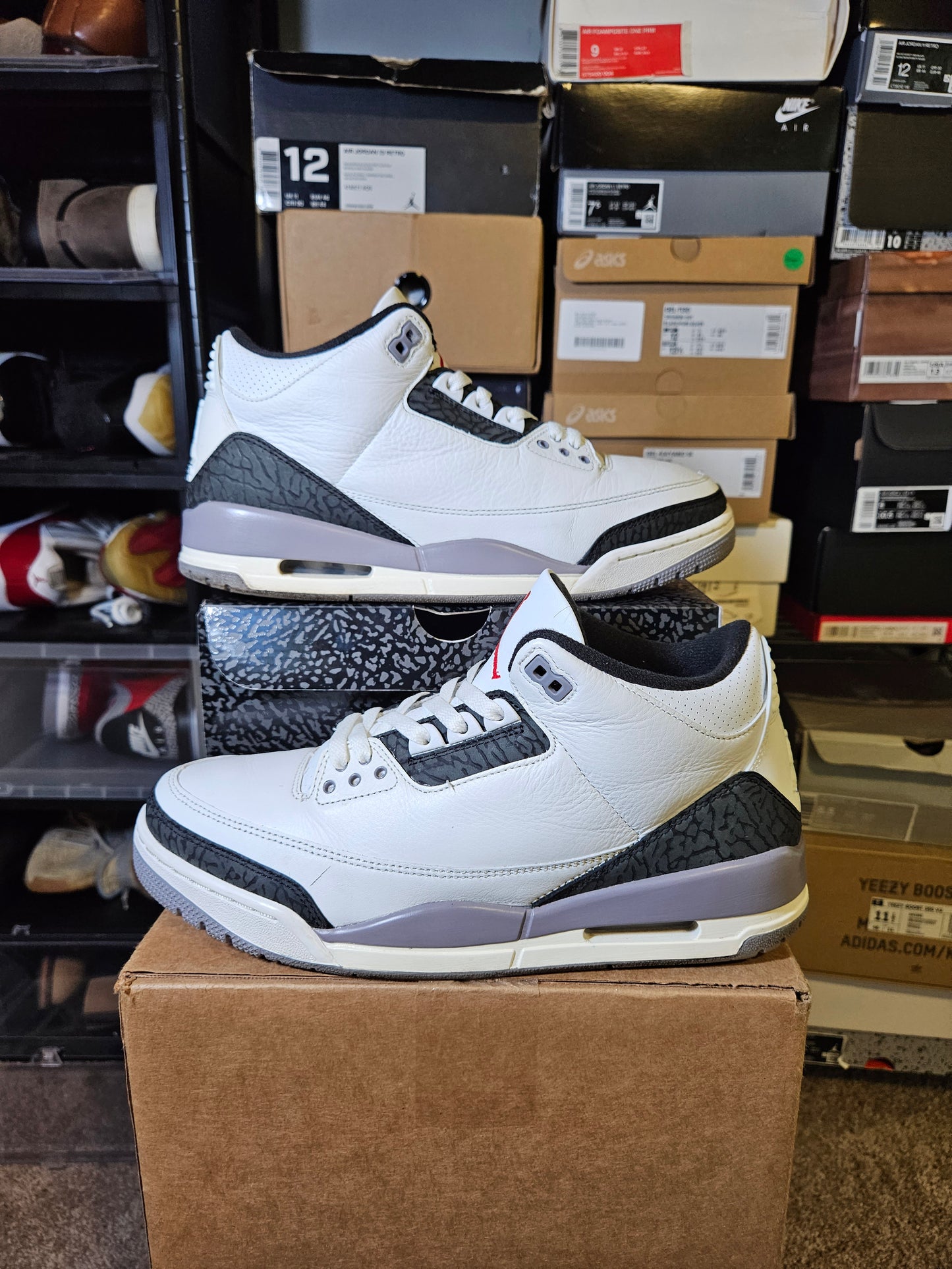 Size 10.5 - AJ 3 Retro Cement Grey