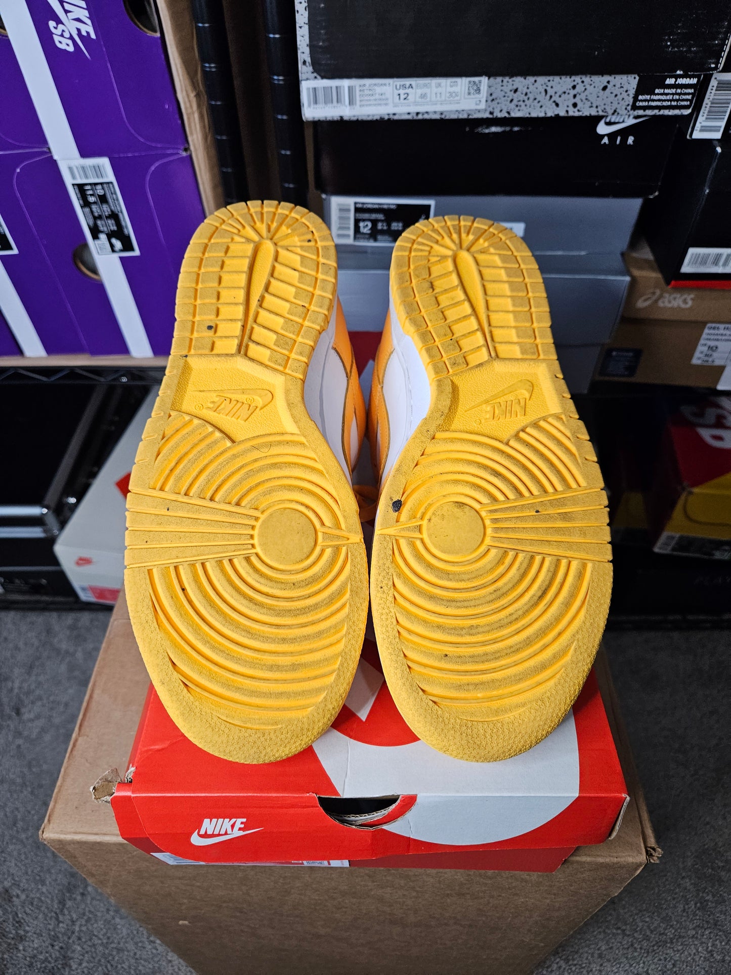 Size 9.5W/8M - Dunk Low Laser Orange