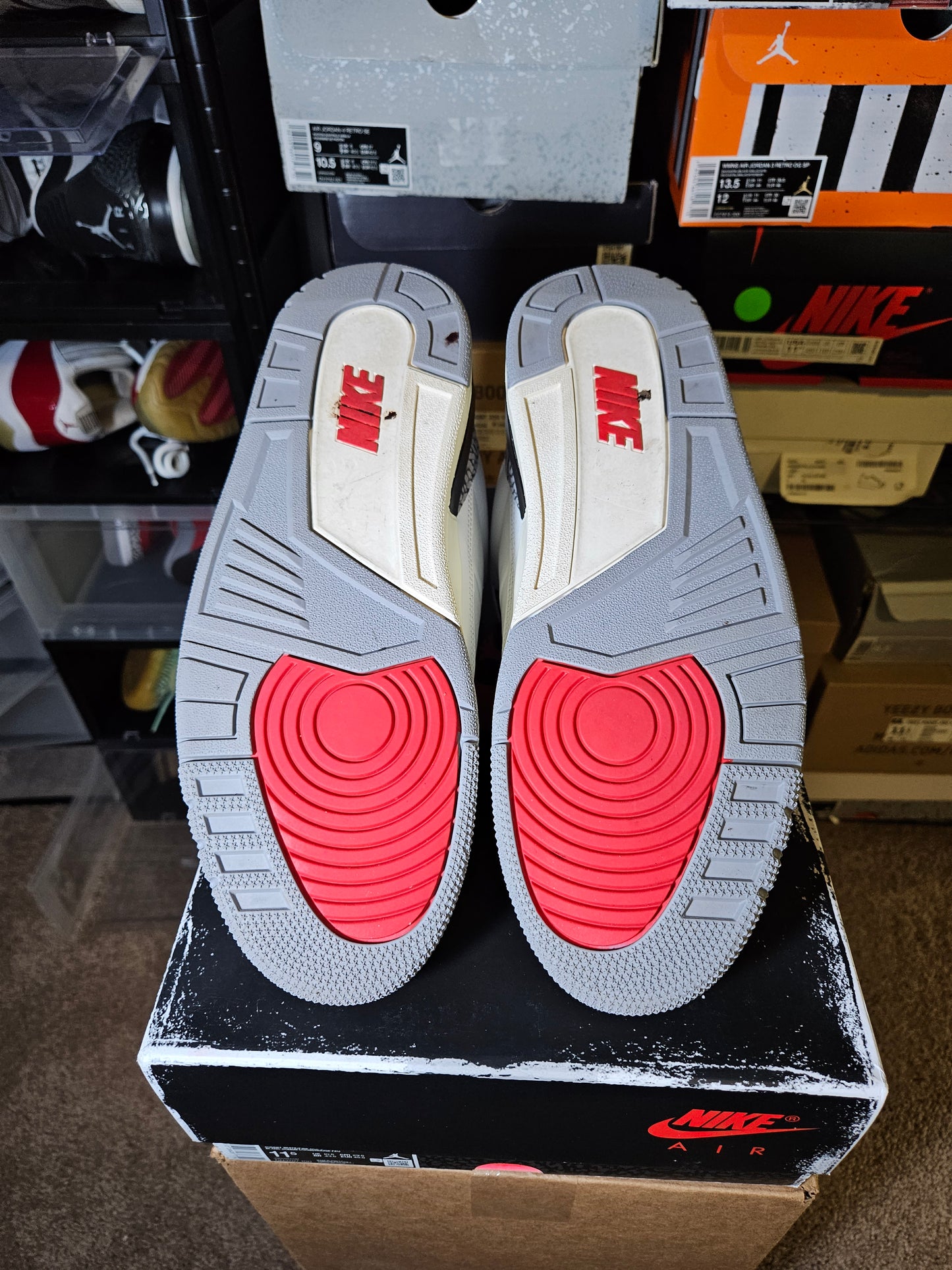Size 11.5 - AJ 3 Retro Mid White Cement Reimagined