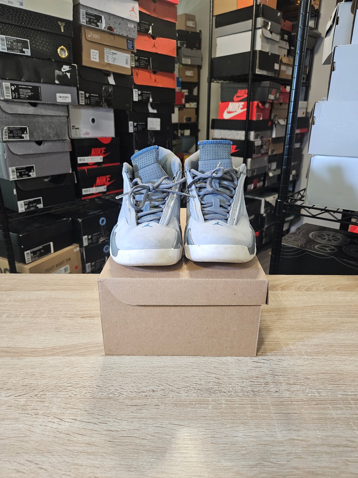 Size 9.5 - AJ 14 Retro Wolf Grey