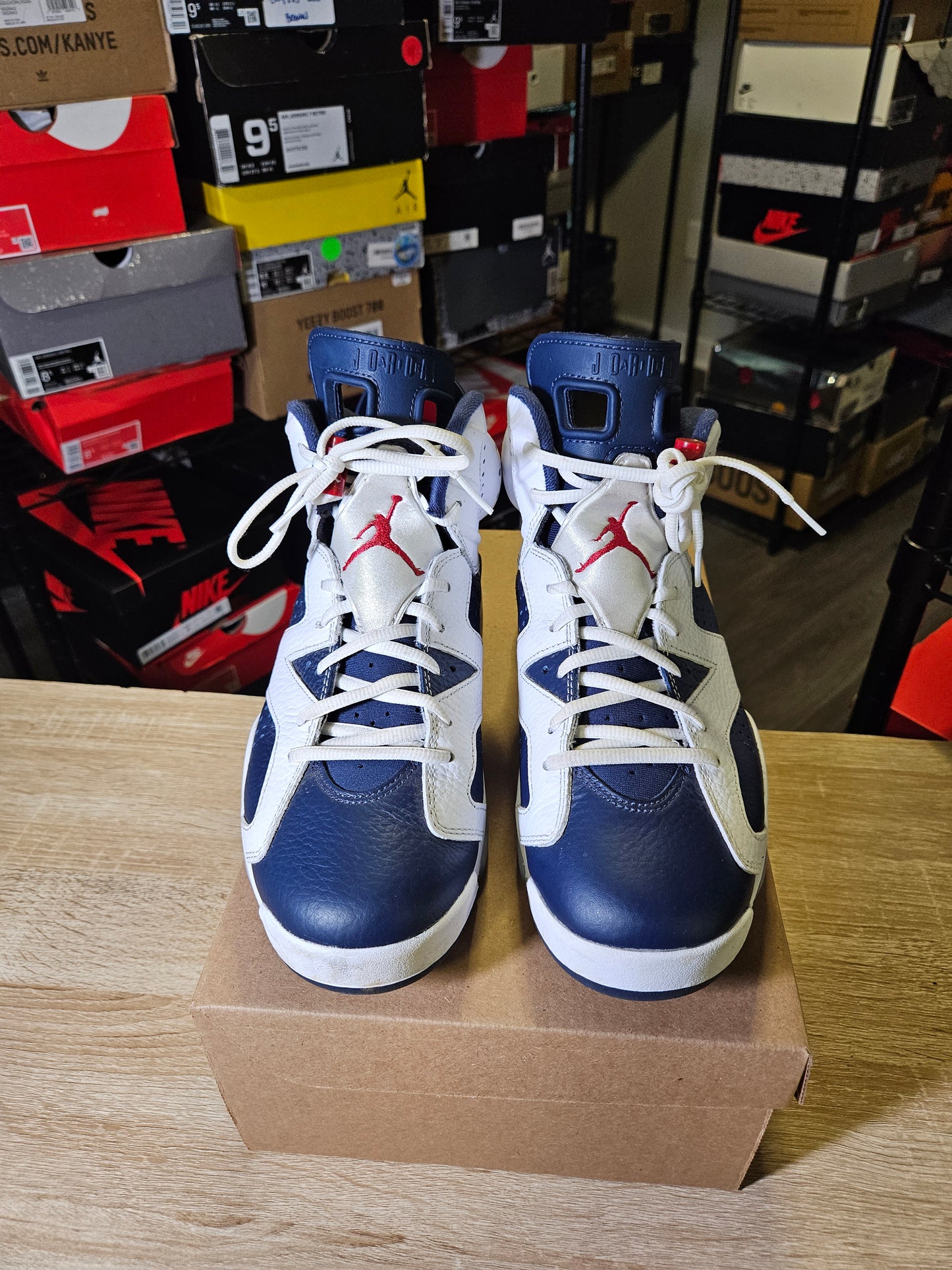 Size 9.5 - AJ 6 Retro 2024 Olympic