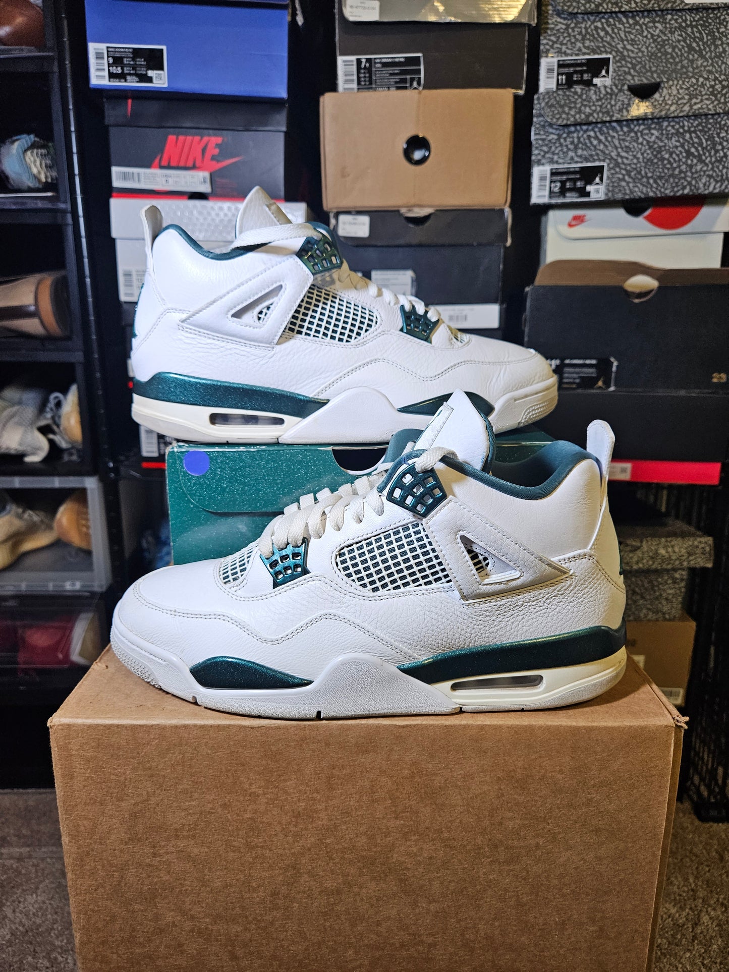 Size 11 - AJ 4 Retro Oxidized Green