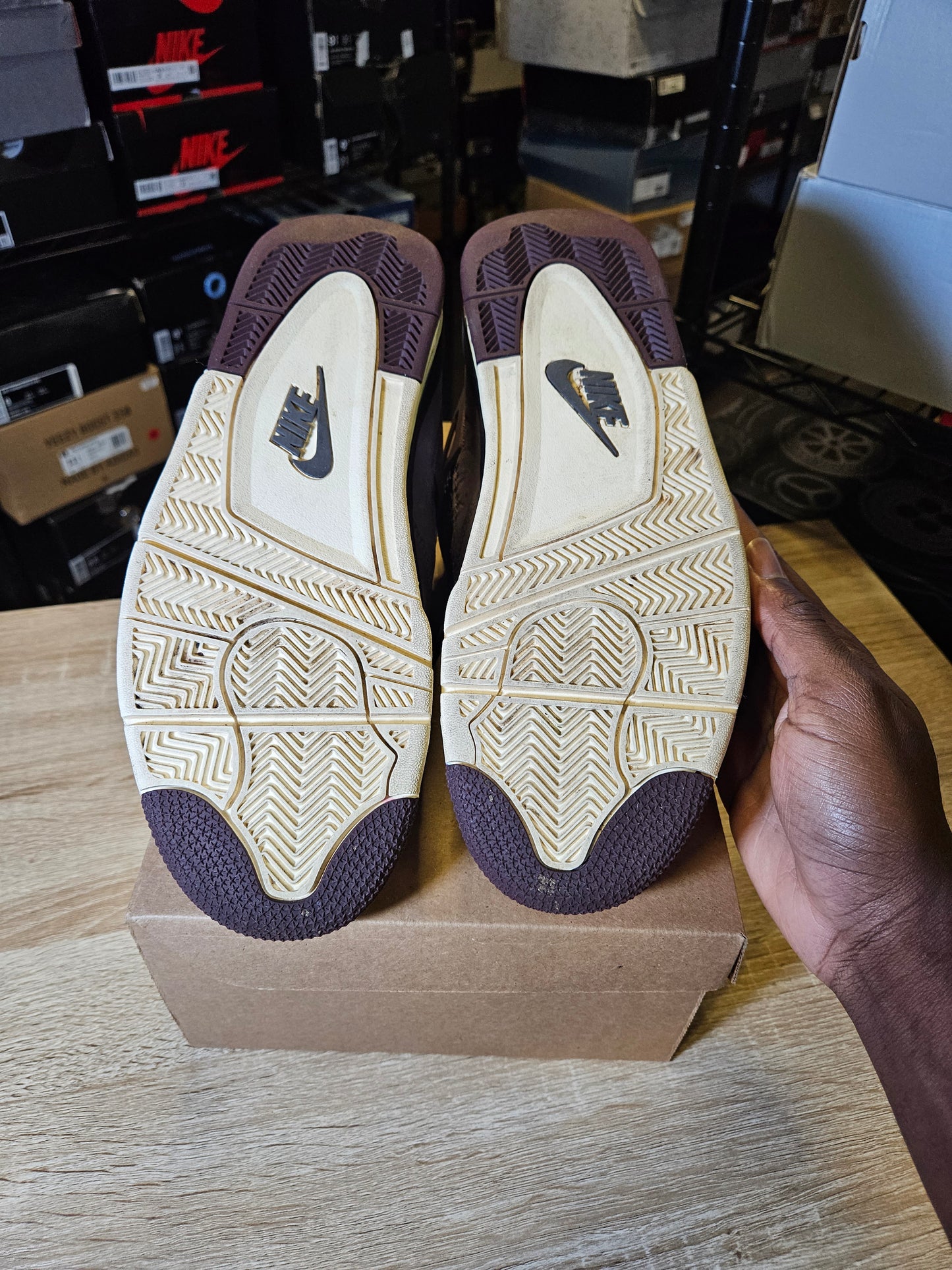 Size 11 - Jordan 4 Retro x A Ma Maniere Mid Violet Ore
