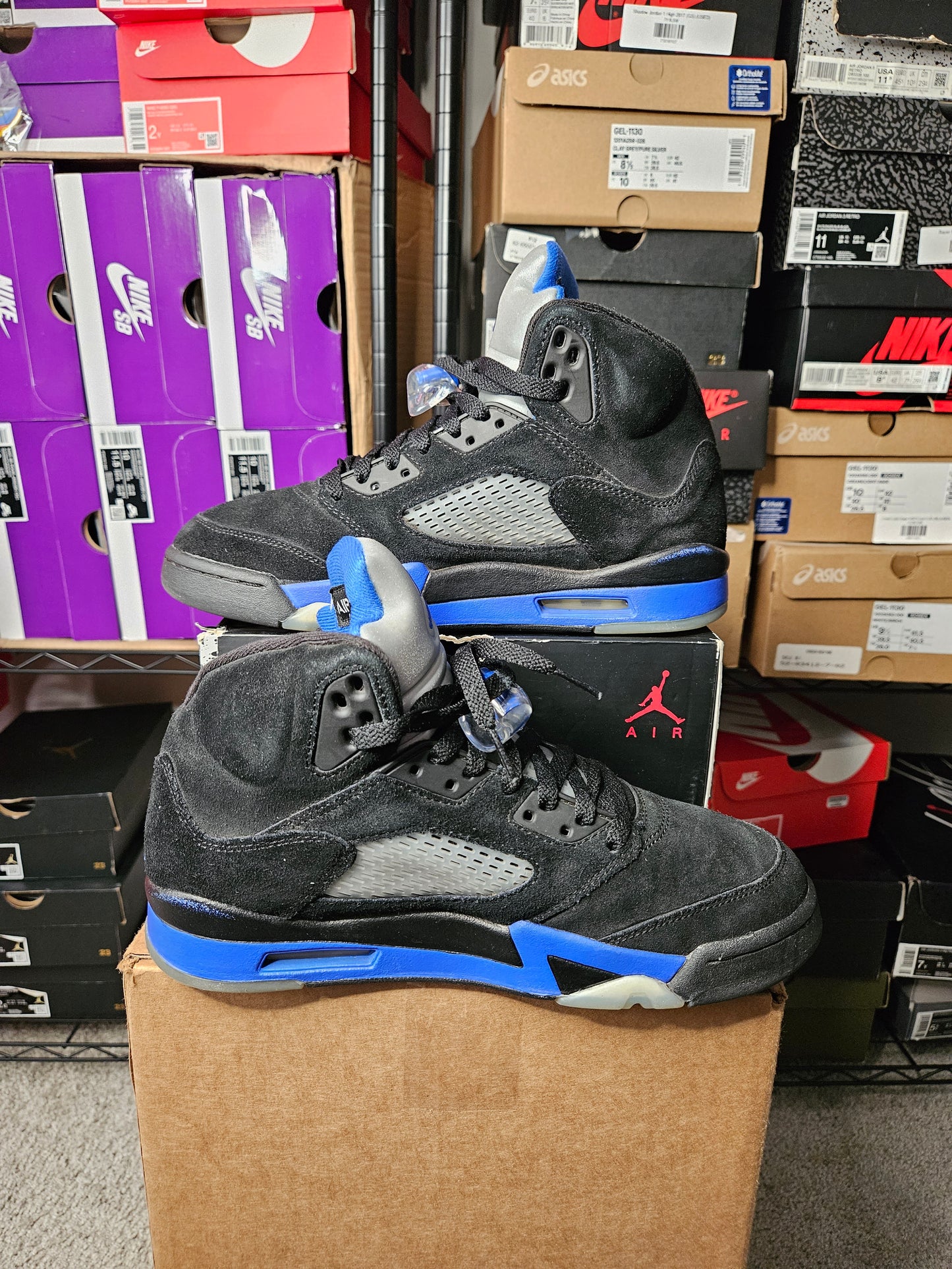 Size 8 - AJ 5 Retro Mid Racer Blue