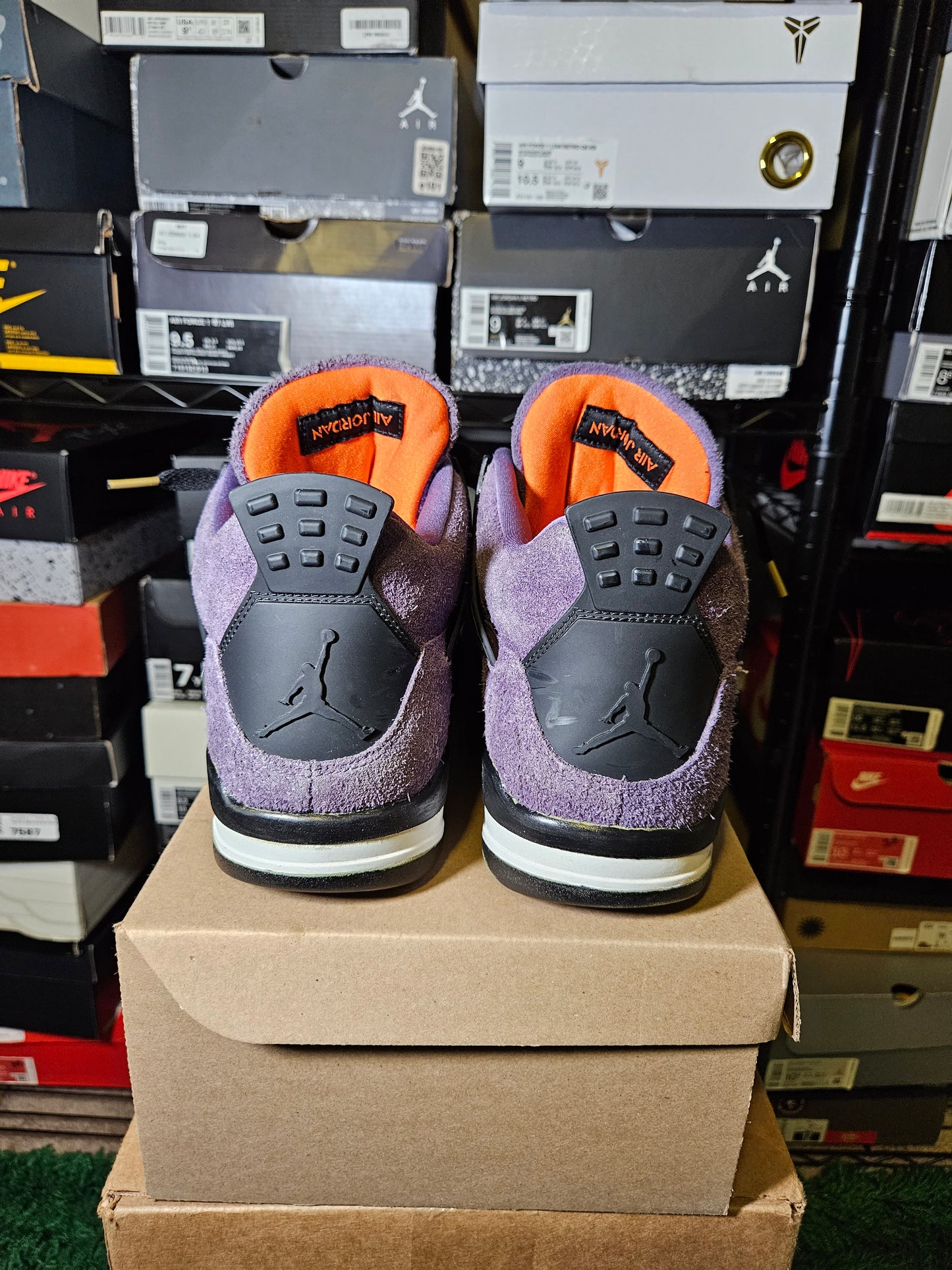 Size 14W/12.5M - AJ 4 Retro Mid Canyon Purple