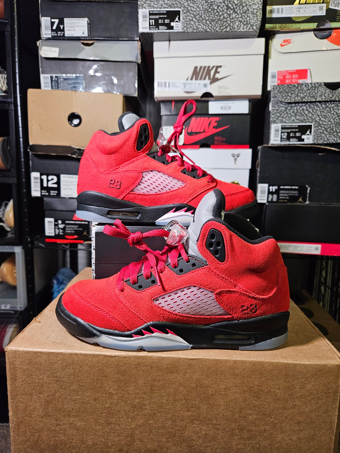Size 5.5 - AJ 5 Retro Mid Raging Bull