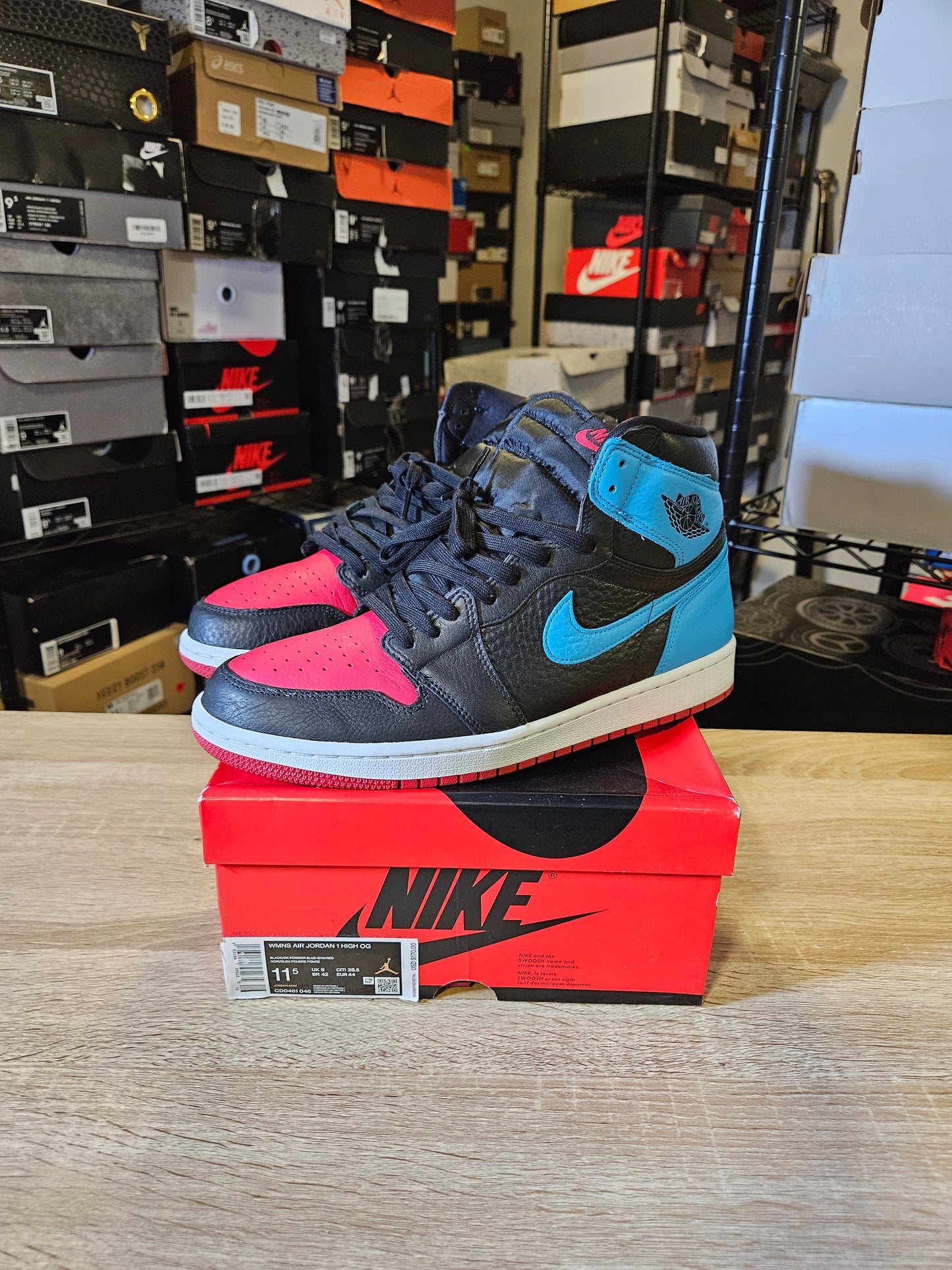 Size 11.5W/10M - AJ 1 High OG UNC To Chicago 2020