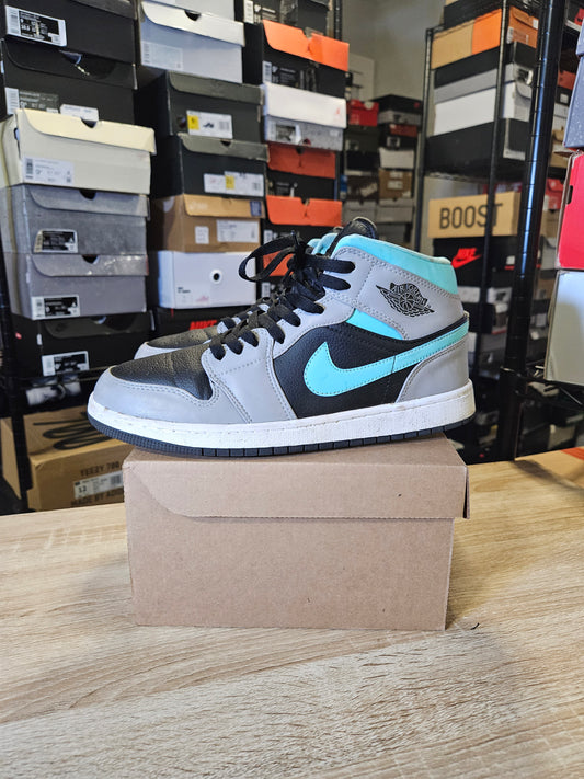 Size 9.5 - AJ 1 Mid Grey Aqua