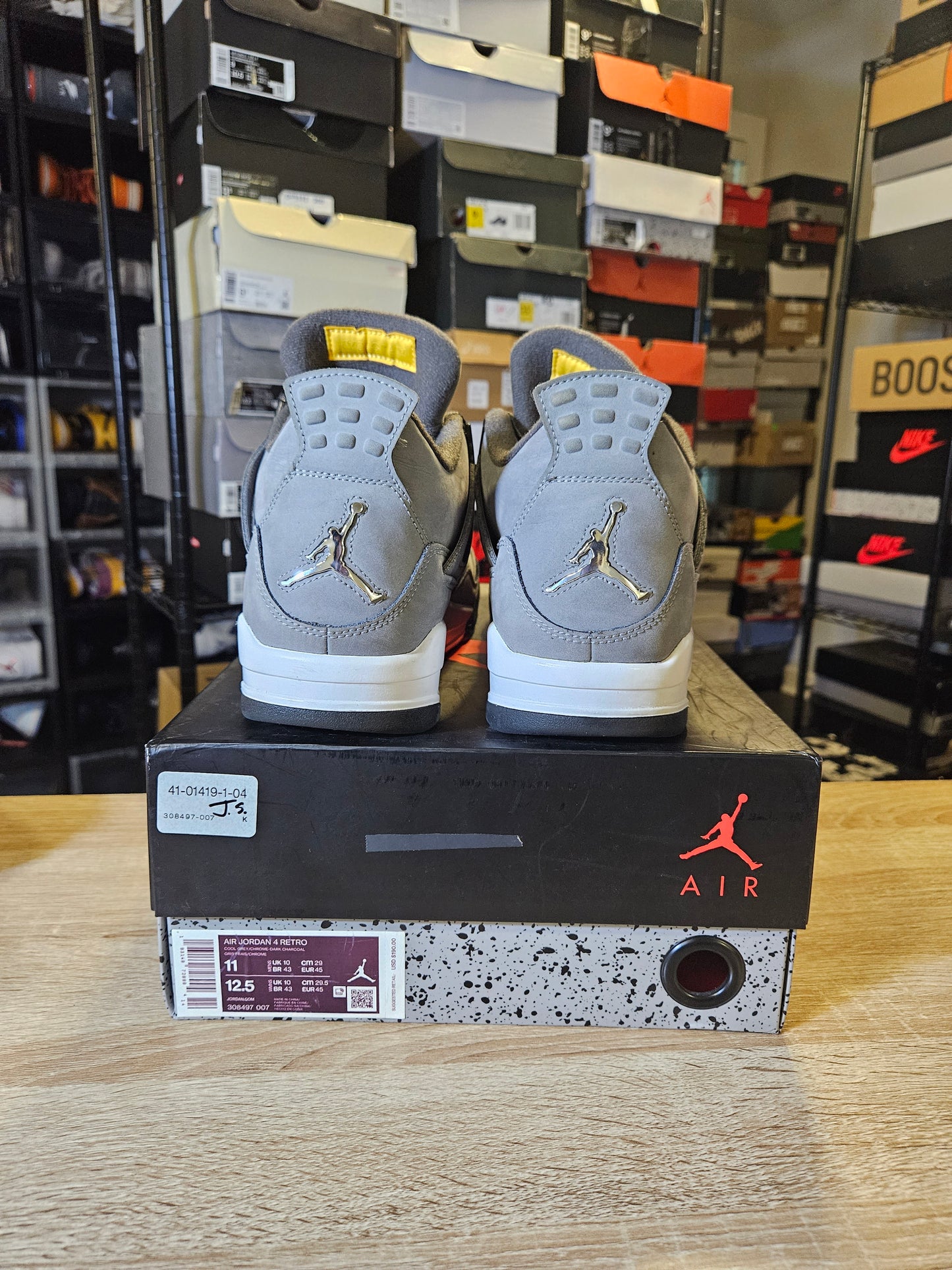 Size 11 - AJ 4 Retro Low Cool Grey