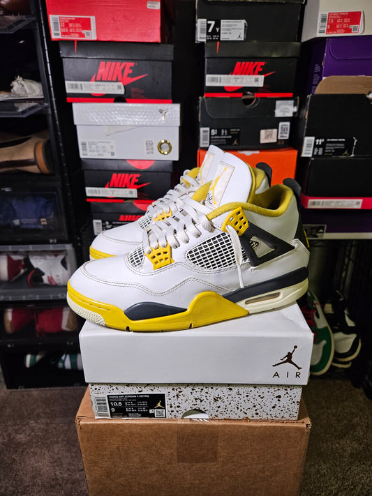 Size 10.5W/9M - AJ 4 Retro Vivid Sulfur