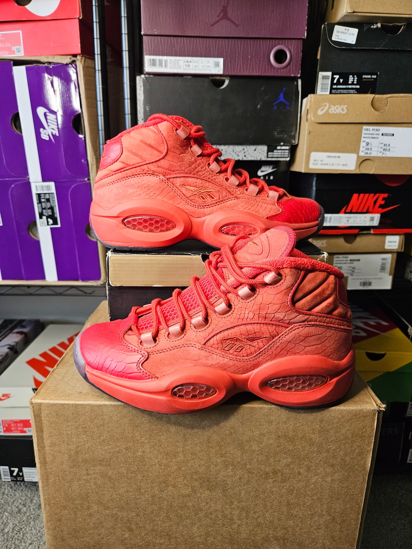 Size 7 - Reebok Teyana Taylor x Question Mid Primal Red