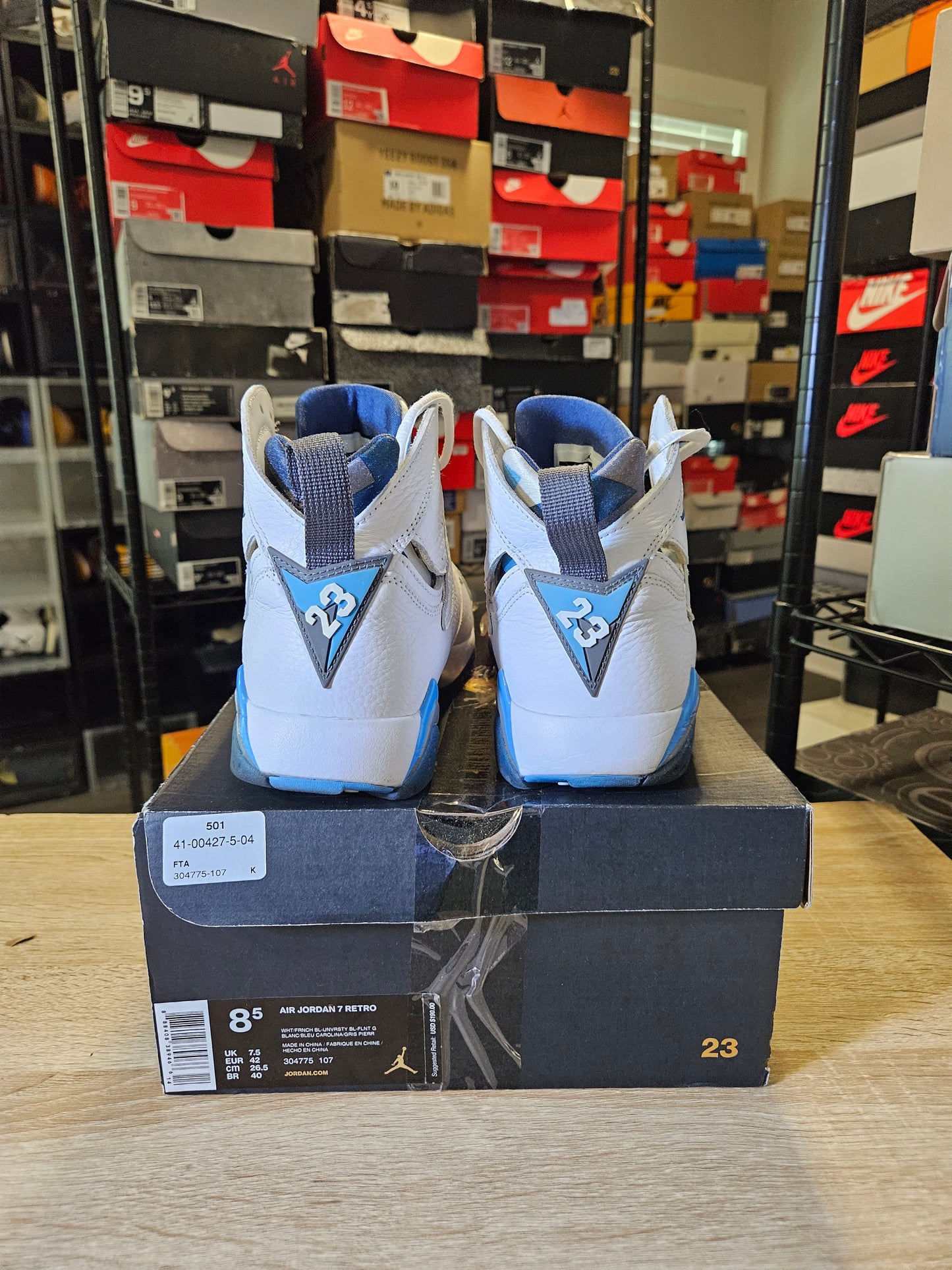 Size 8.5 - AJ 7 Retro 2015 French Blue